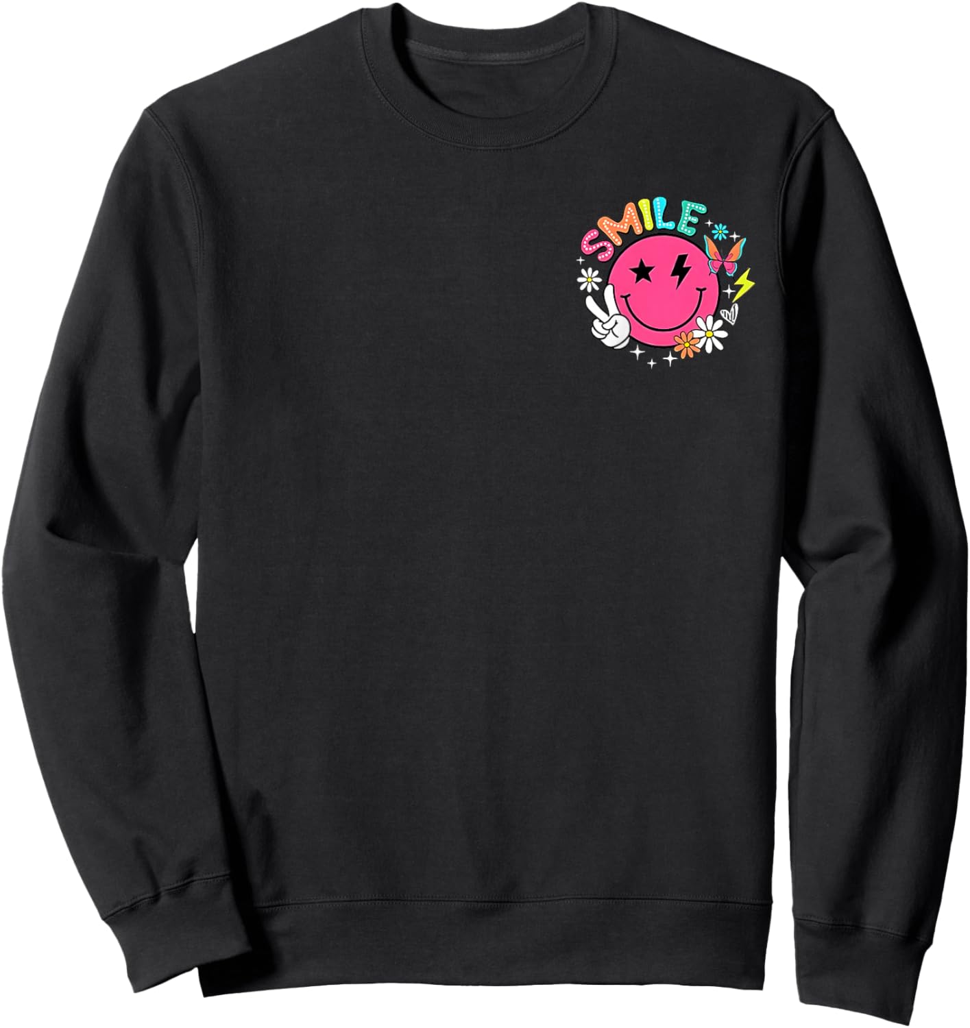 Be The Reason Someone Smiles Today Men Women Kids 2 Sided Sweatshirt - Sweatshirt | Black