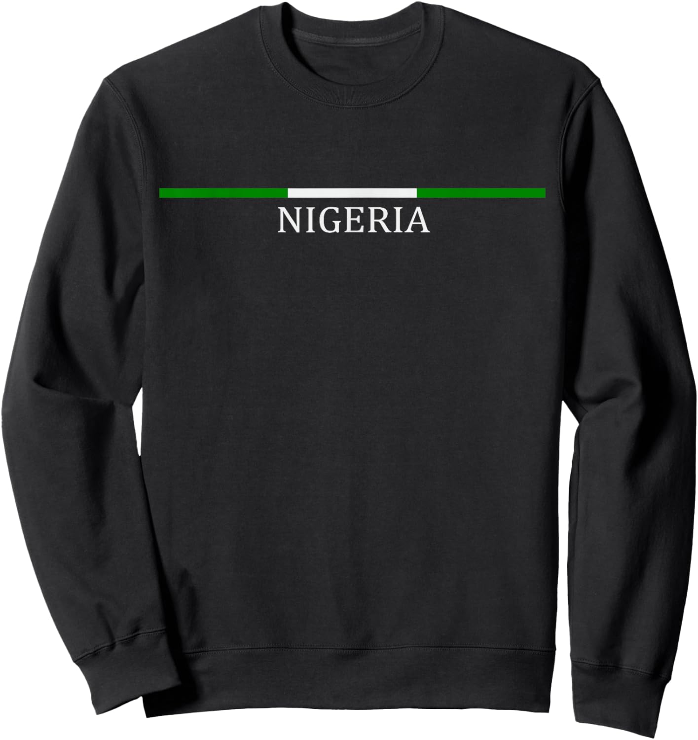 Nigeria Proud Heritage National Nigerian Flag Origin Roots Sweatshirt - Sweatshirt | Black