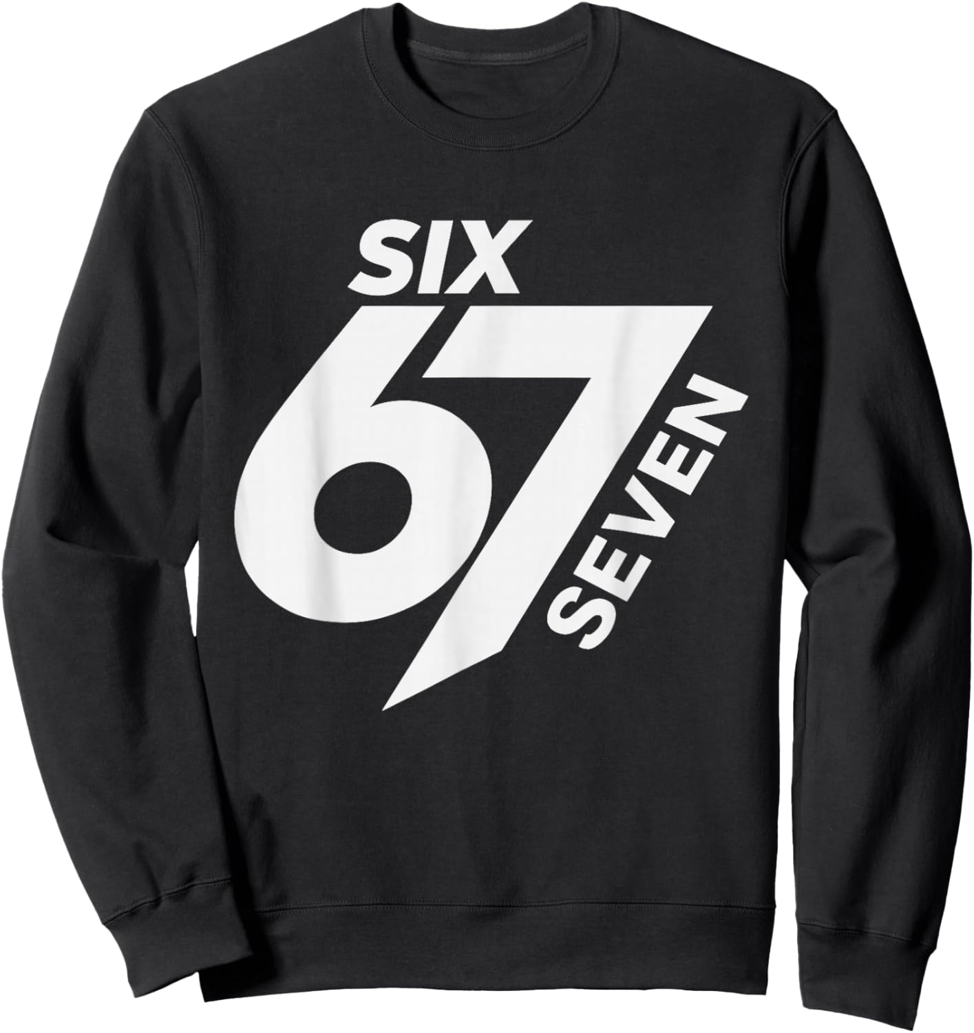 67 Meme Trendy Funny Six Seven Gen Alpha Z Boys Teens Kids Sweatshirt - Sweatshirt | Black