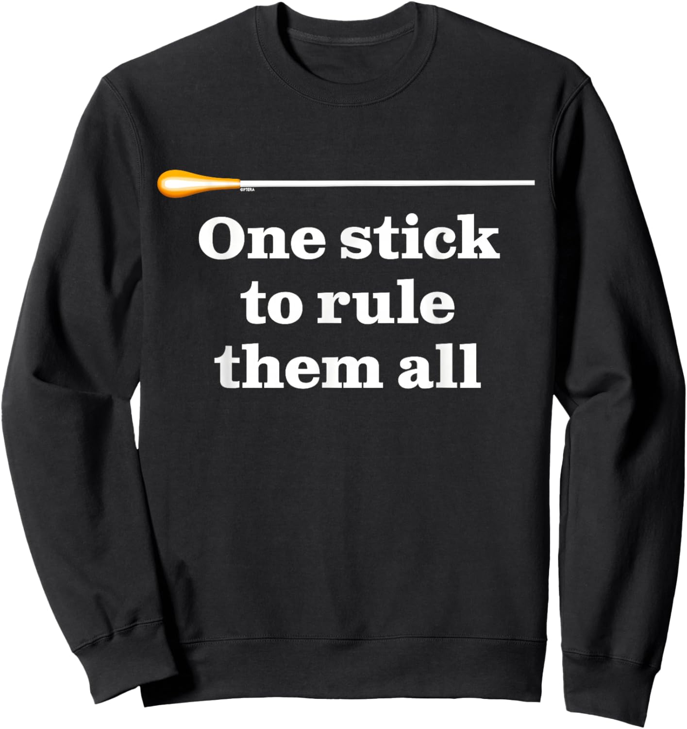Funny Conductors Baton Humour for Awesome Musical Director Sweatshirt - Sweatshirt | Black