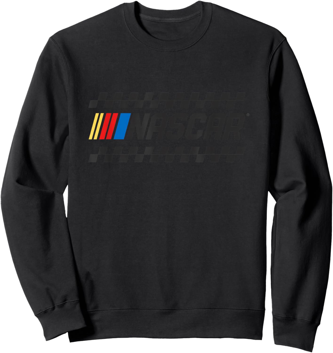 NASCAR Full Color Checkered Classic Logo Sweatshirt - Sweatshirt | Black