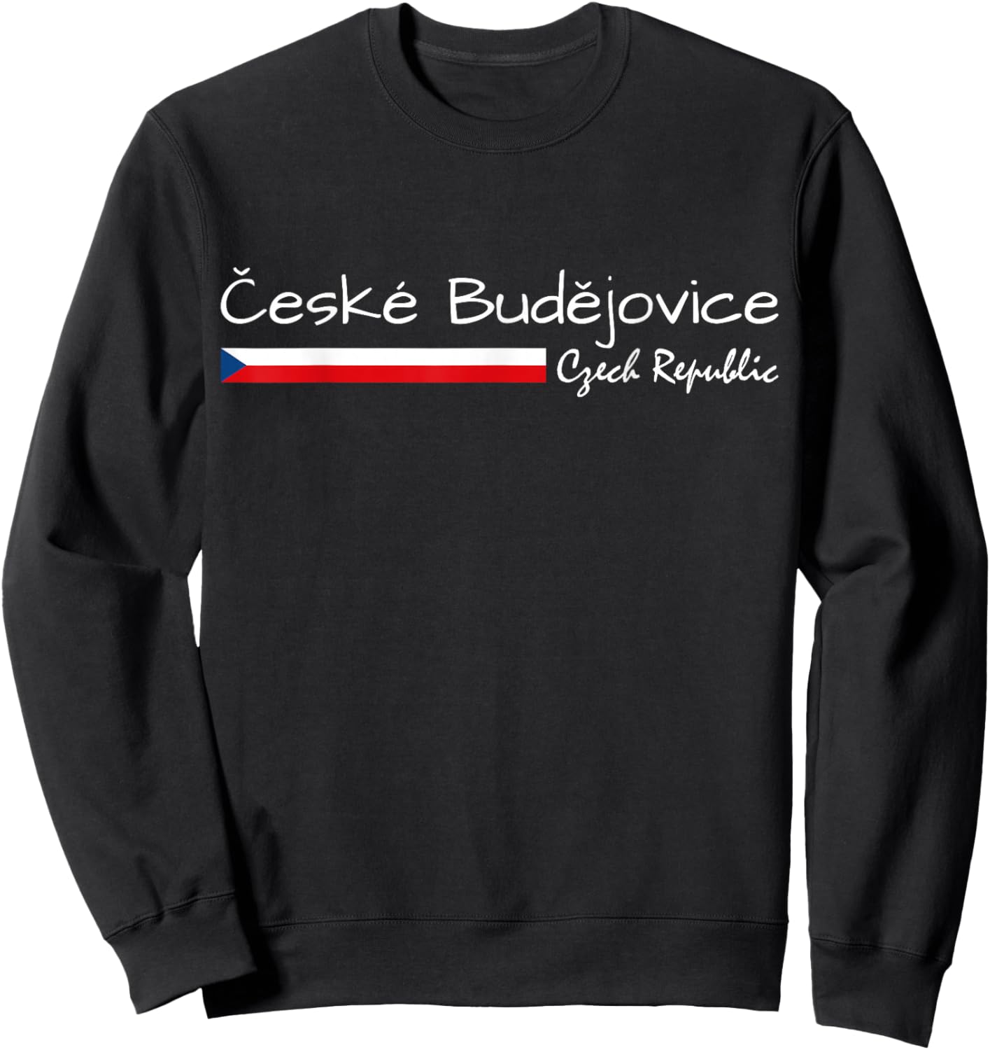 Ceske Budejovice Czech Republic, Czech Flag, C. Budejovice Sweatshirt - Sweatshirt | Black