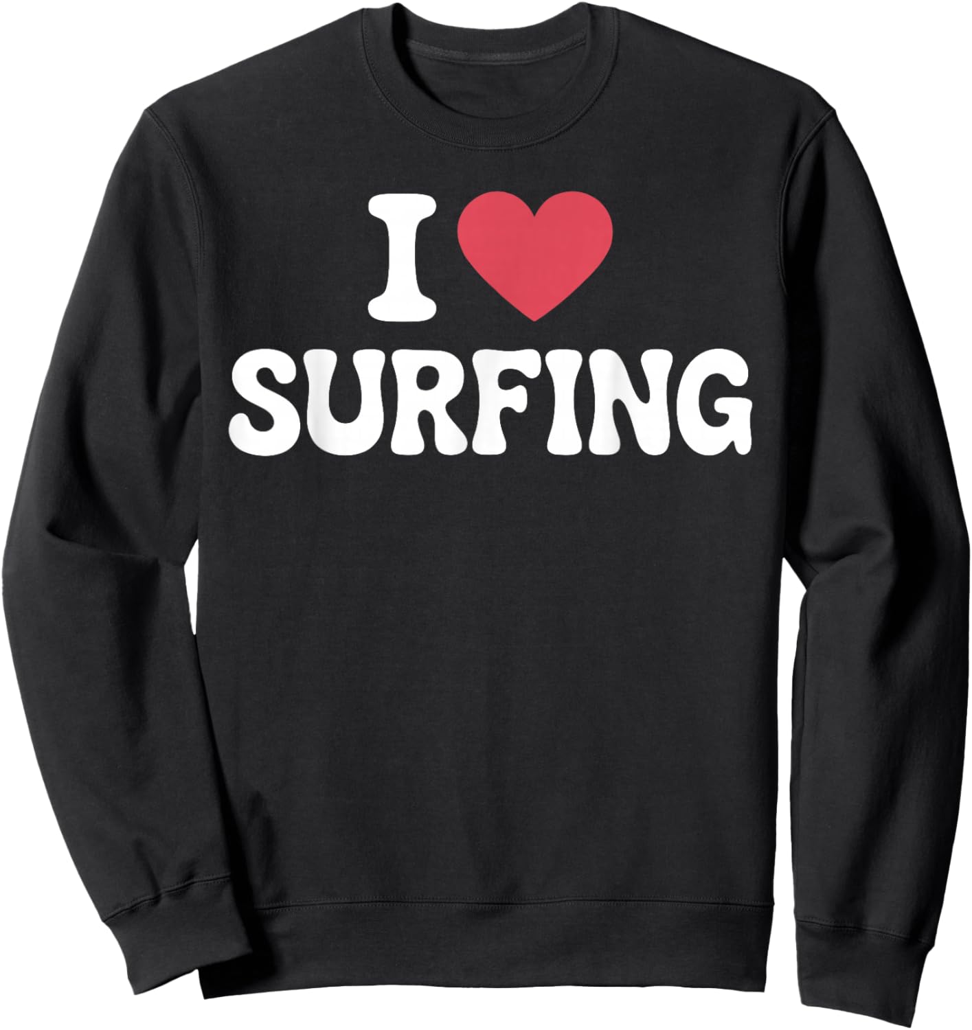 Surfing Art Women Surfer Surfboard Lover Surfing Sweatshirt - Sweatshirt | Black