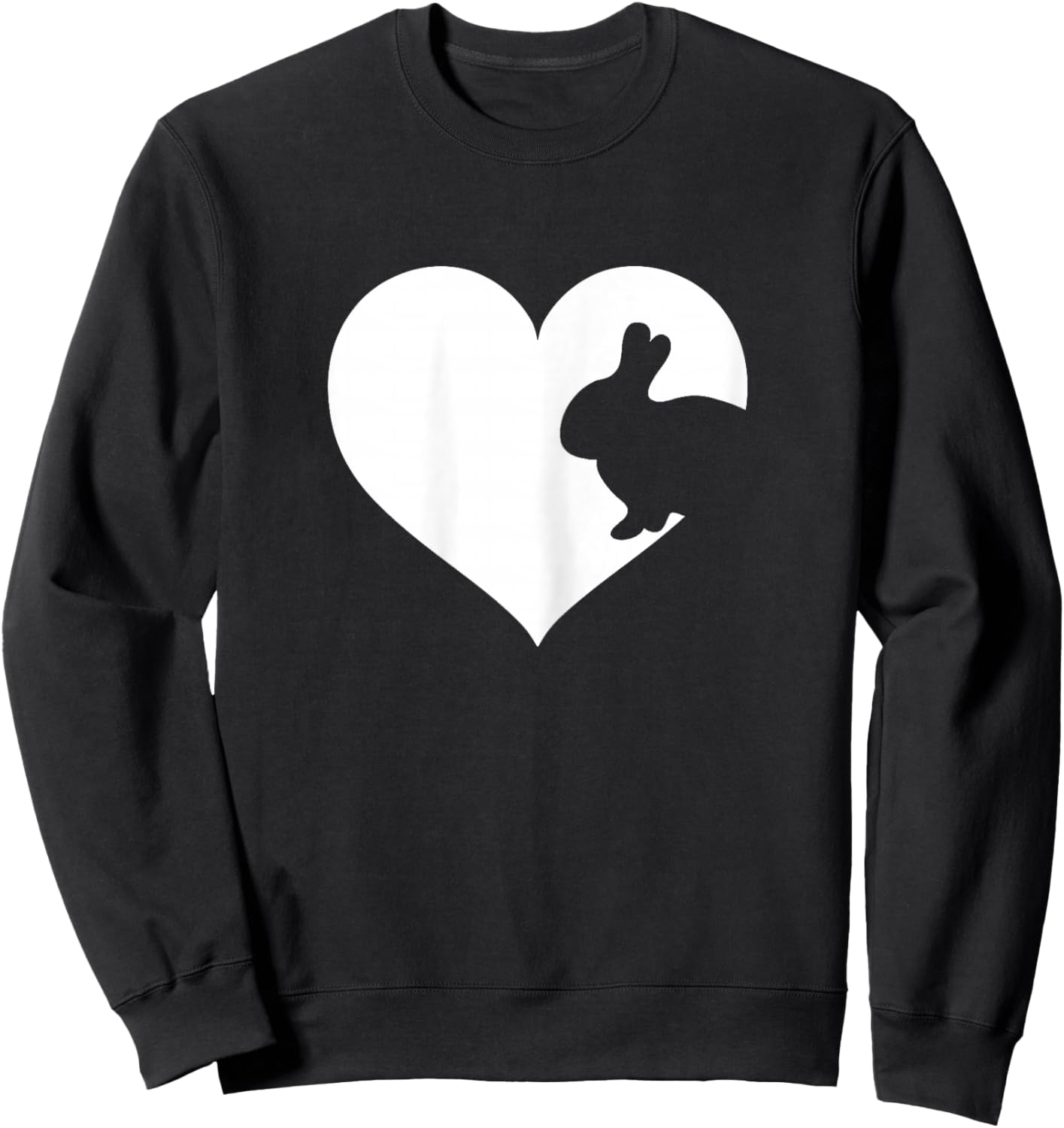 Cute Purple or Pink Rabbit Bunny Xmas Sweatshirt - Sweatshirt | Black