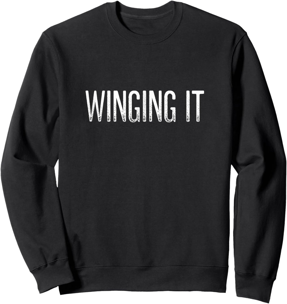 Winging It - Vintage Style Sweatshirt - Sweatshirt | Black