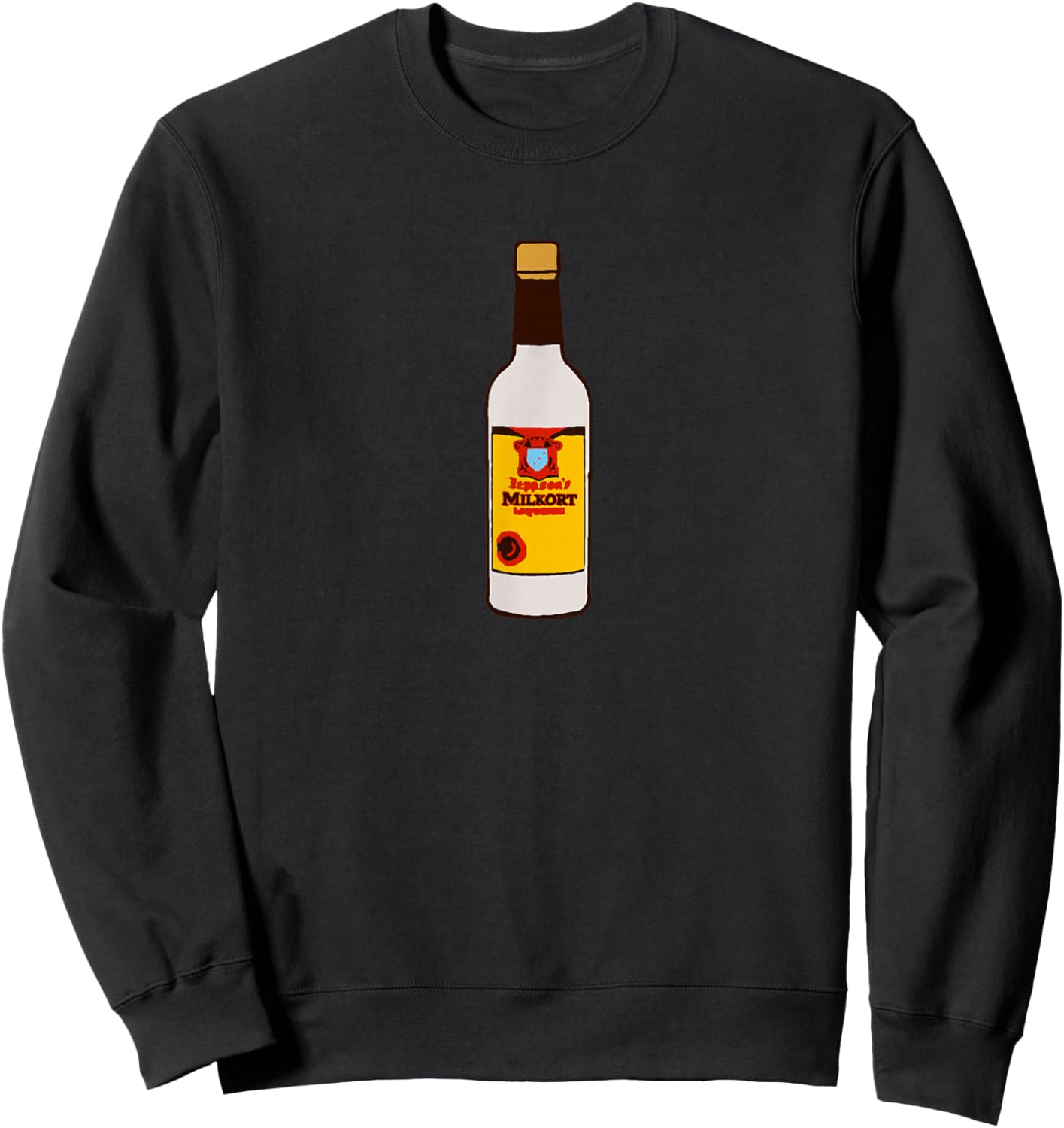 Malort Milk Parody Milkort Sweatshirt - Sweatshirt | Black