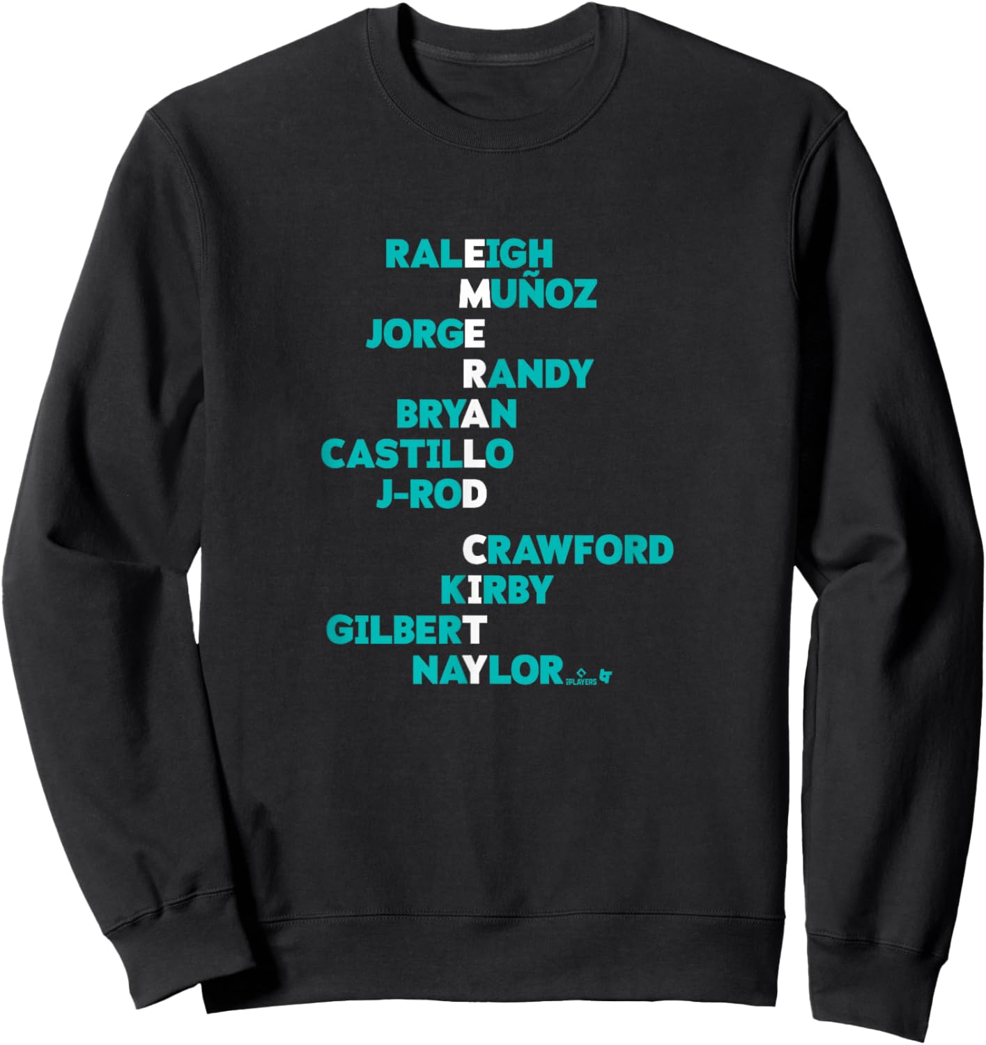 Emerald City Acrostic - Seattle Baseball Sweatshirt - Sweatshirt | Black