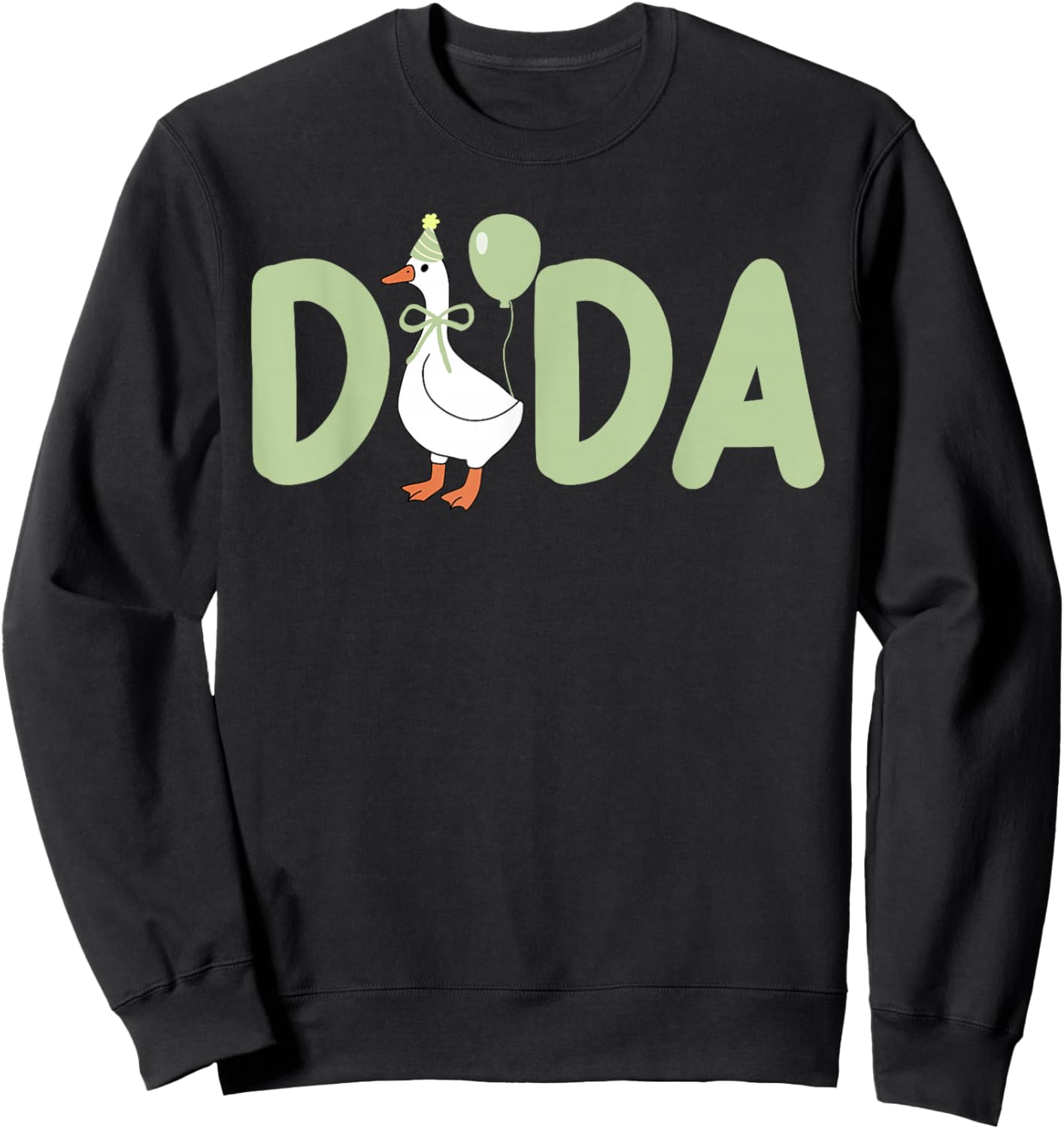 1st First Birthday One Silly Goose Dada Family Matching Sweatshirt - Sweatshirt | Black