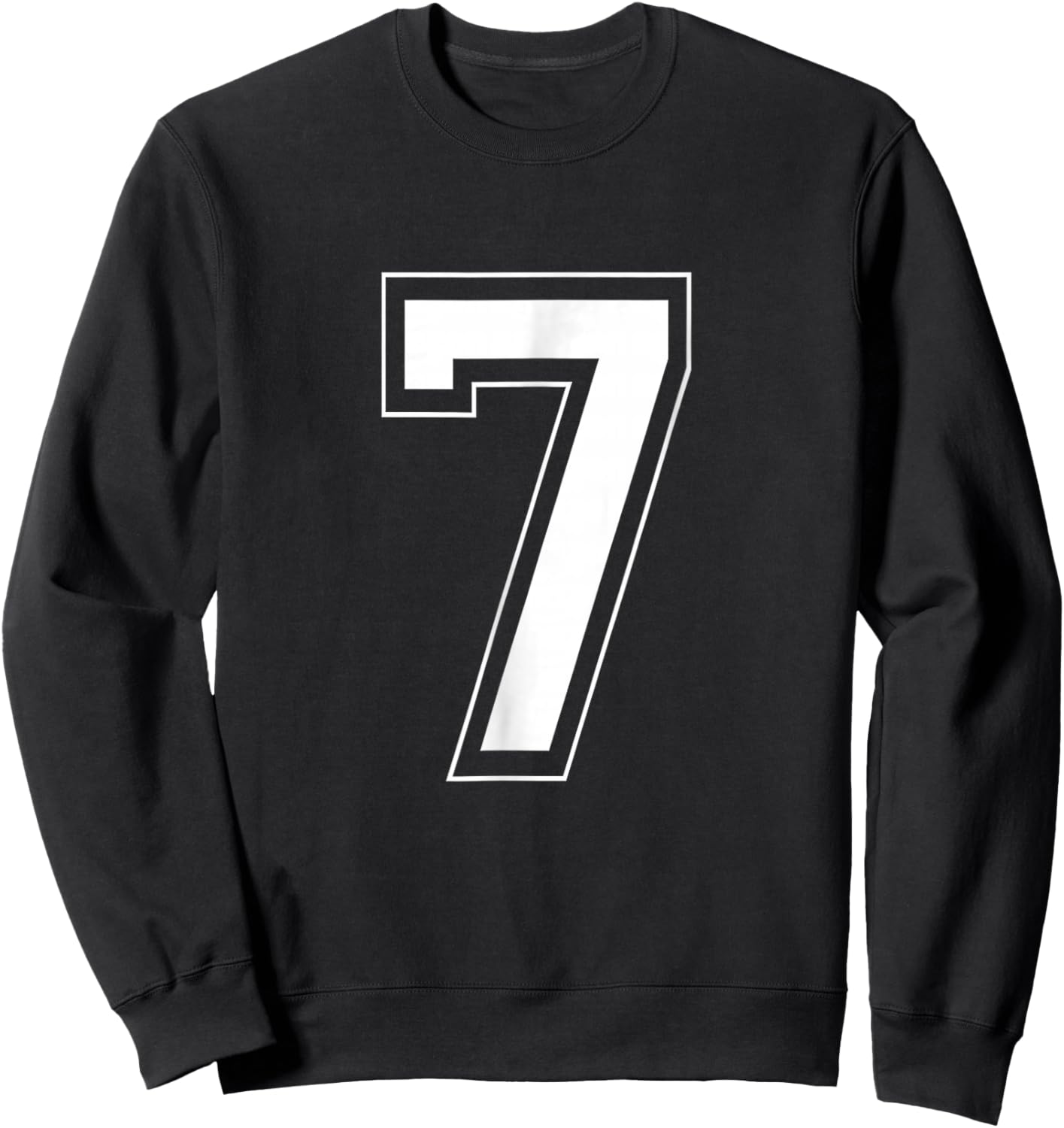 Number 7 Funny Meme Saying 6 7 Six Seven 7th Birthday 7 Year Sweatshirt - Sweatshirt | Black