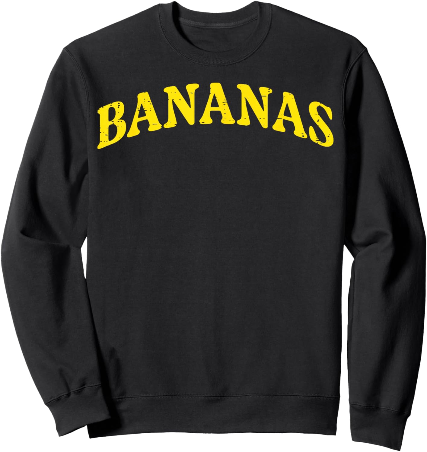 Banana Vintage Men Women Kids Youth Boys Women Sweatshirt - Sweatshirt | Black