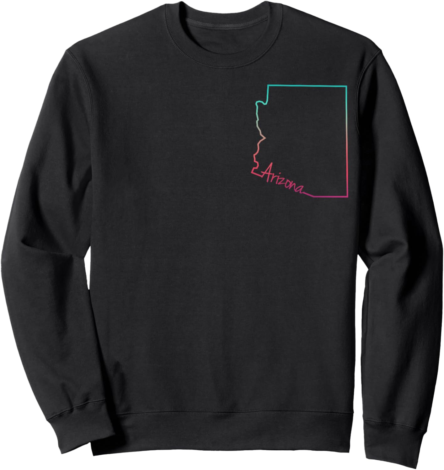Arizona Grand Canyon Cactus Map AZ Lover Pride Trip Souvenir Sweatshirt - Sweatshirt | Black