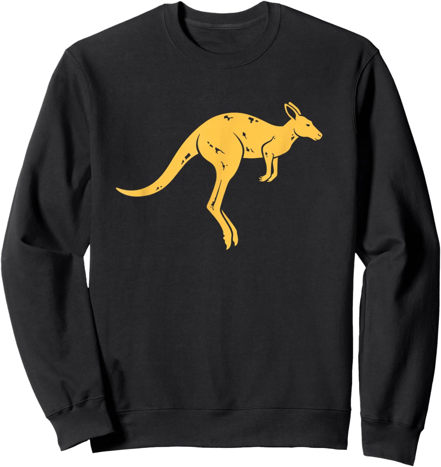 Australian Kangaroo Silhouette Australia Patriotic Animal Sweatshirt - Sweatshirt | Black