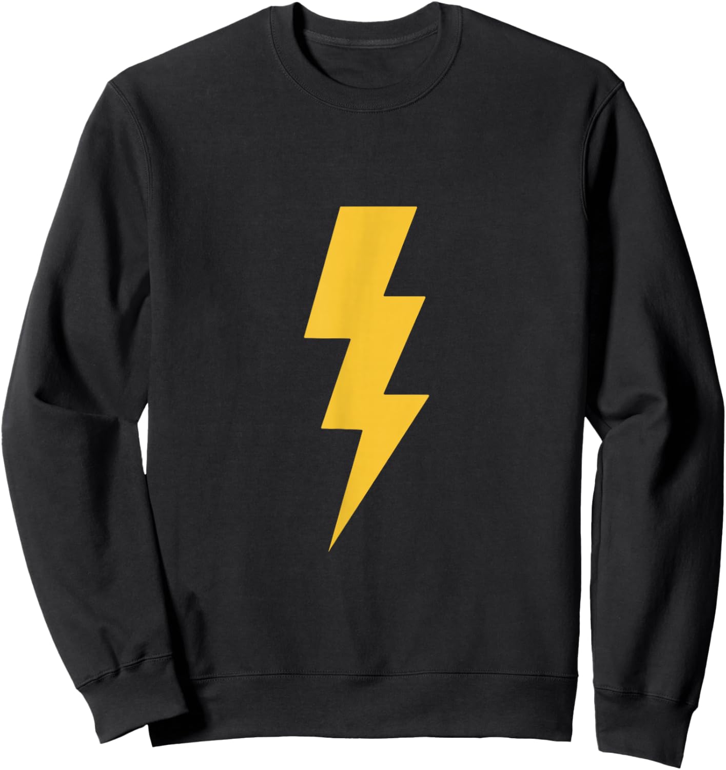 Yellow Lightning Bolt Sweatshirt - Sweatshirt | Black