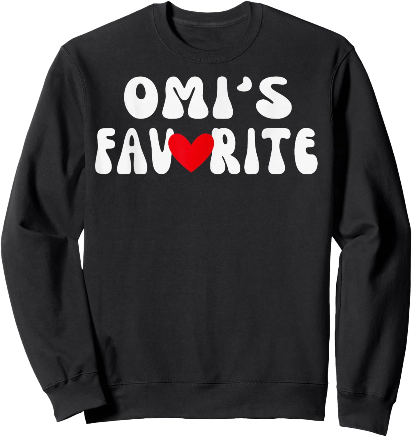 OMI’S Favorite Funny Grandparent Grandchild Vintage Humor Sweatshirt - Sweatshirt | Black