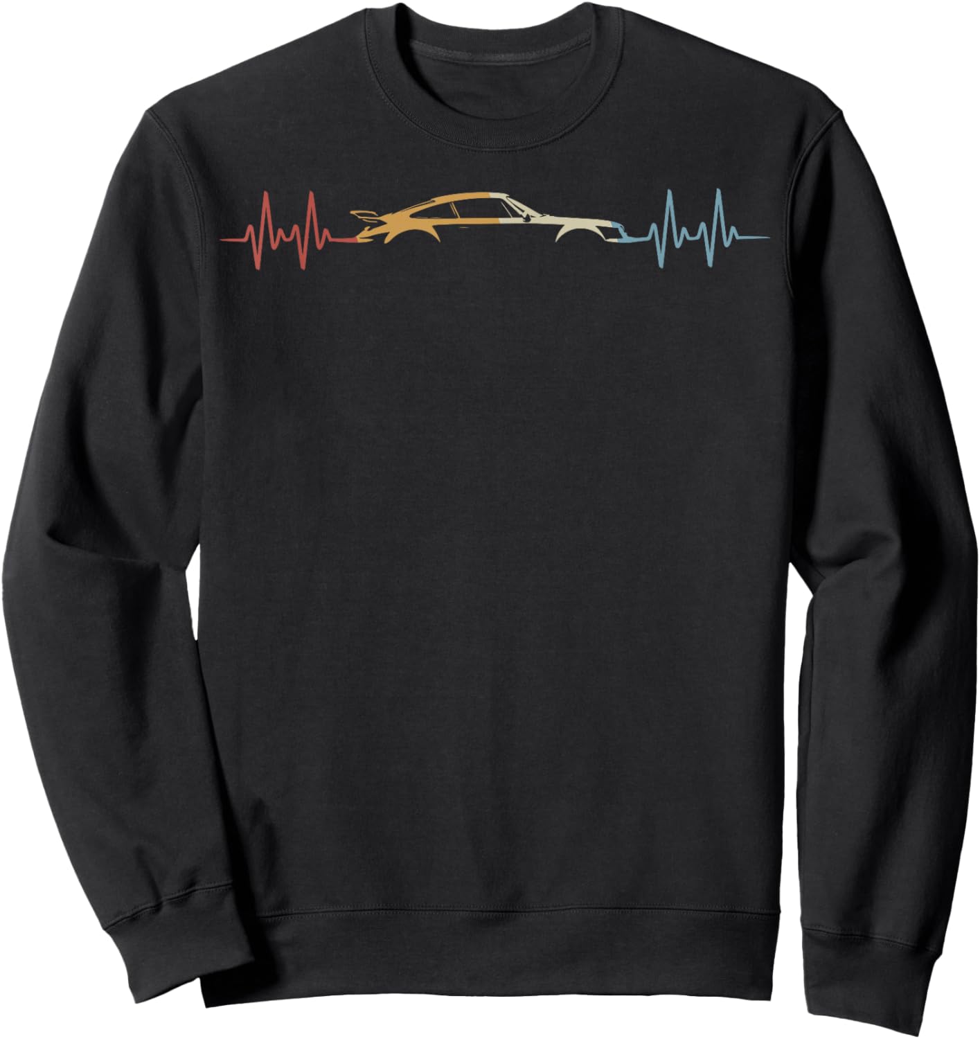 Legendary Racing Sports Car Heartbeat Gift Women Kid Sweatshirt - Sweatshirt | Black