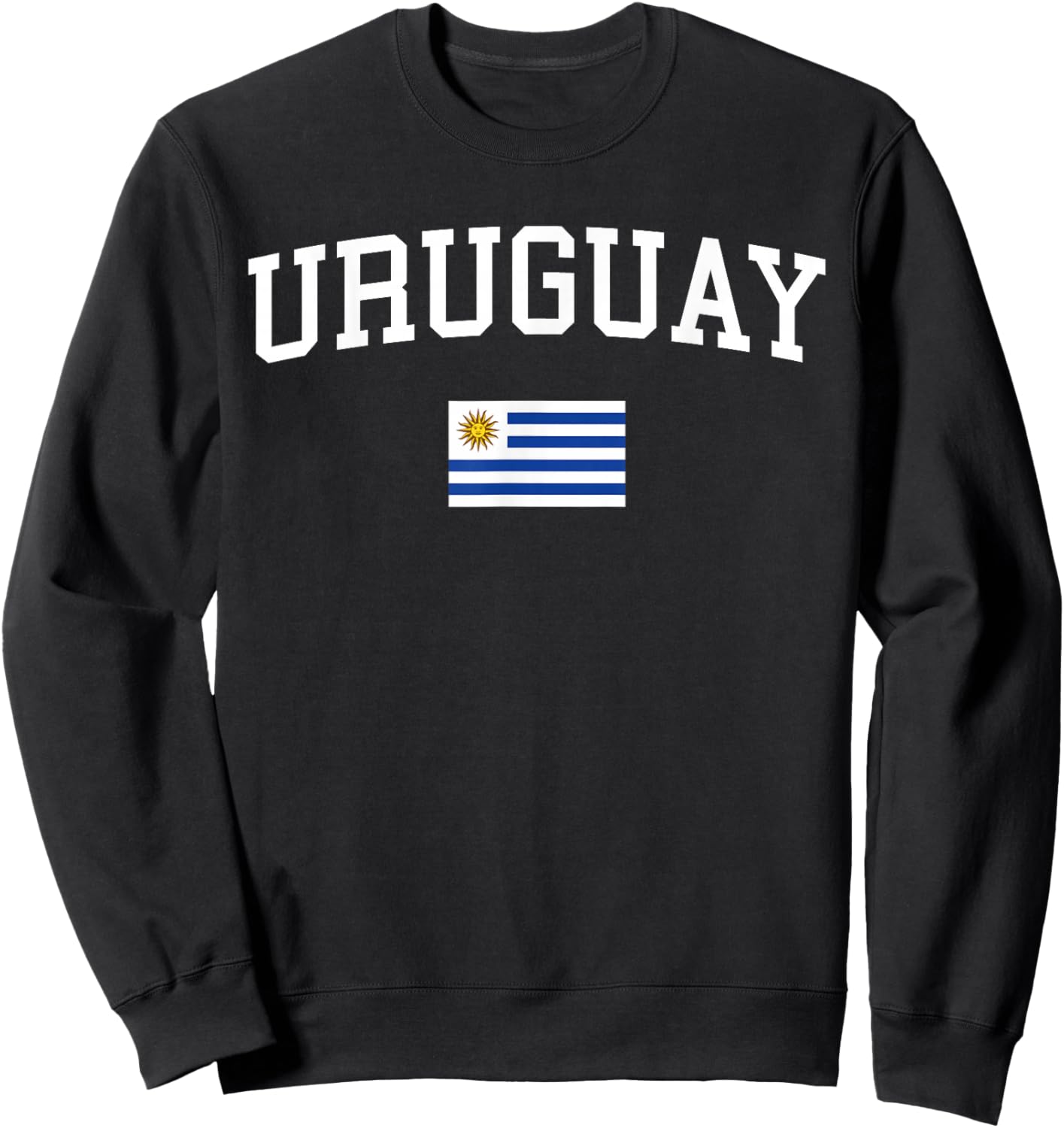 Uruguayan Flag Men Women Kids Uruguay Sweatshirt - Sweatshirt | Black
