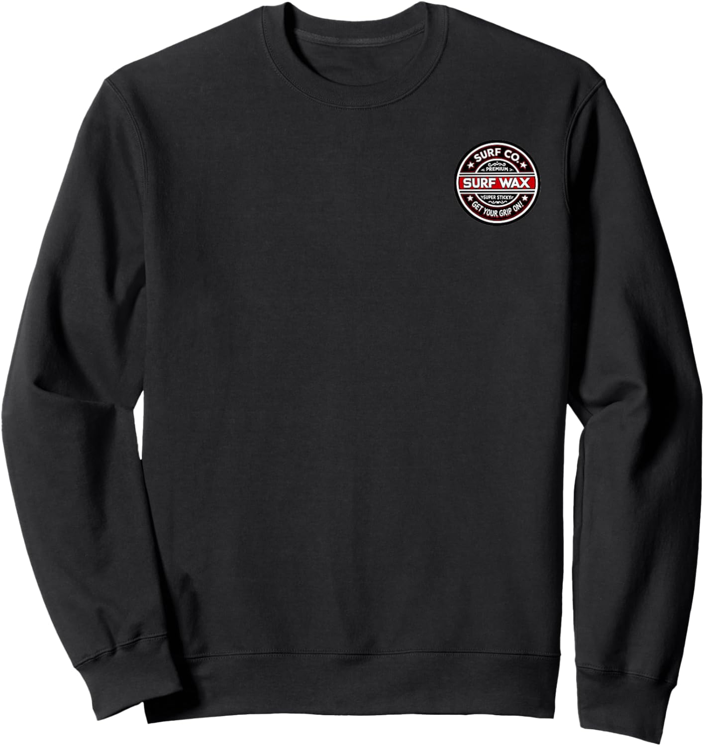 Sex Surf Wax Club Apparel Vintage Surfing Beach Style Sweatshirt - Sweatshirt | Black