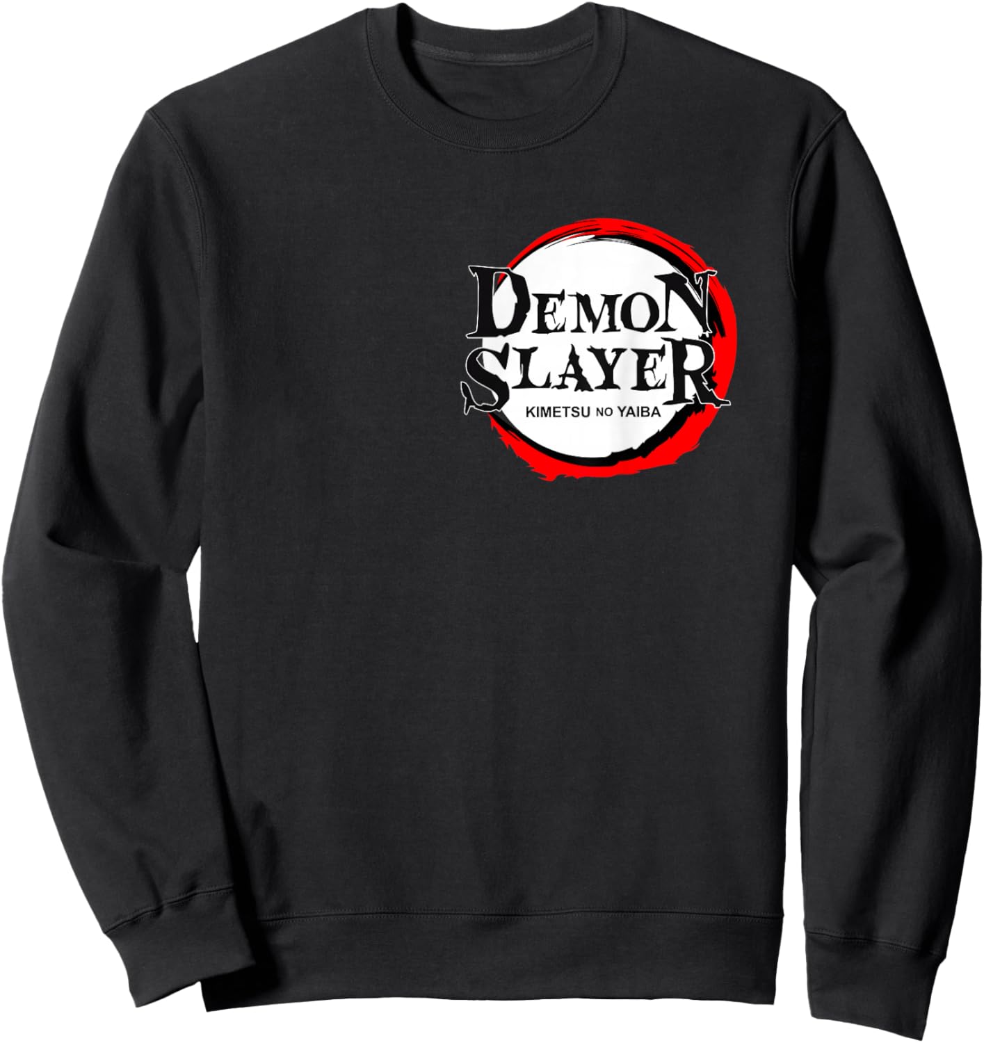 Demon Slayer: Kimetsu no Yaiba Logo Retro Vibe Sweatshirt - Sweatshirt | Black