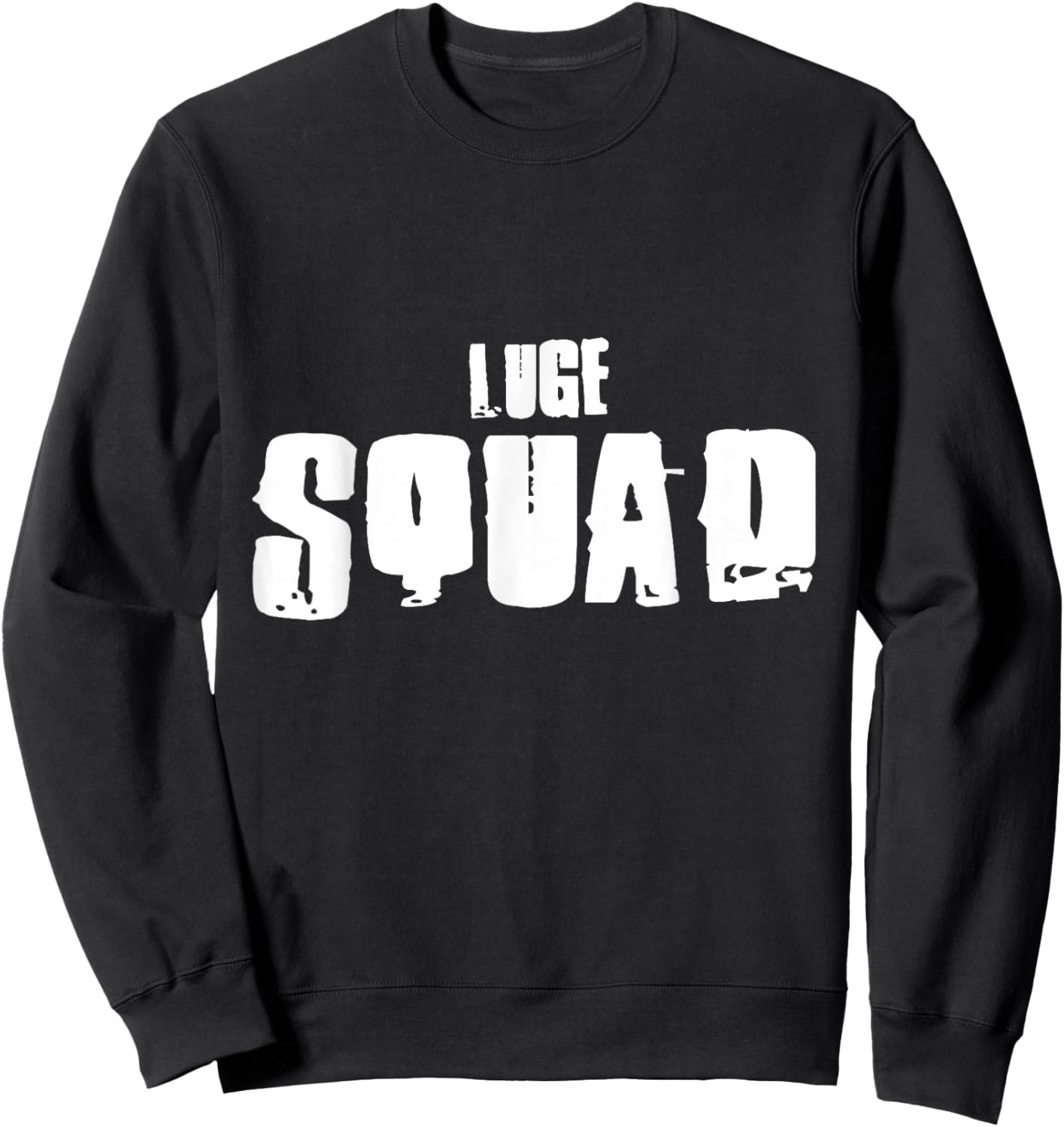 Luge Squad for Lugers Sweatshirt - Sweatshirt | Black