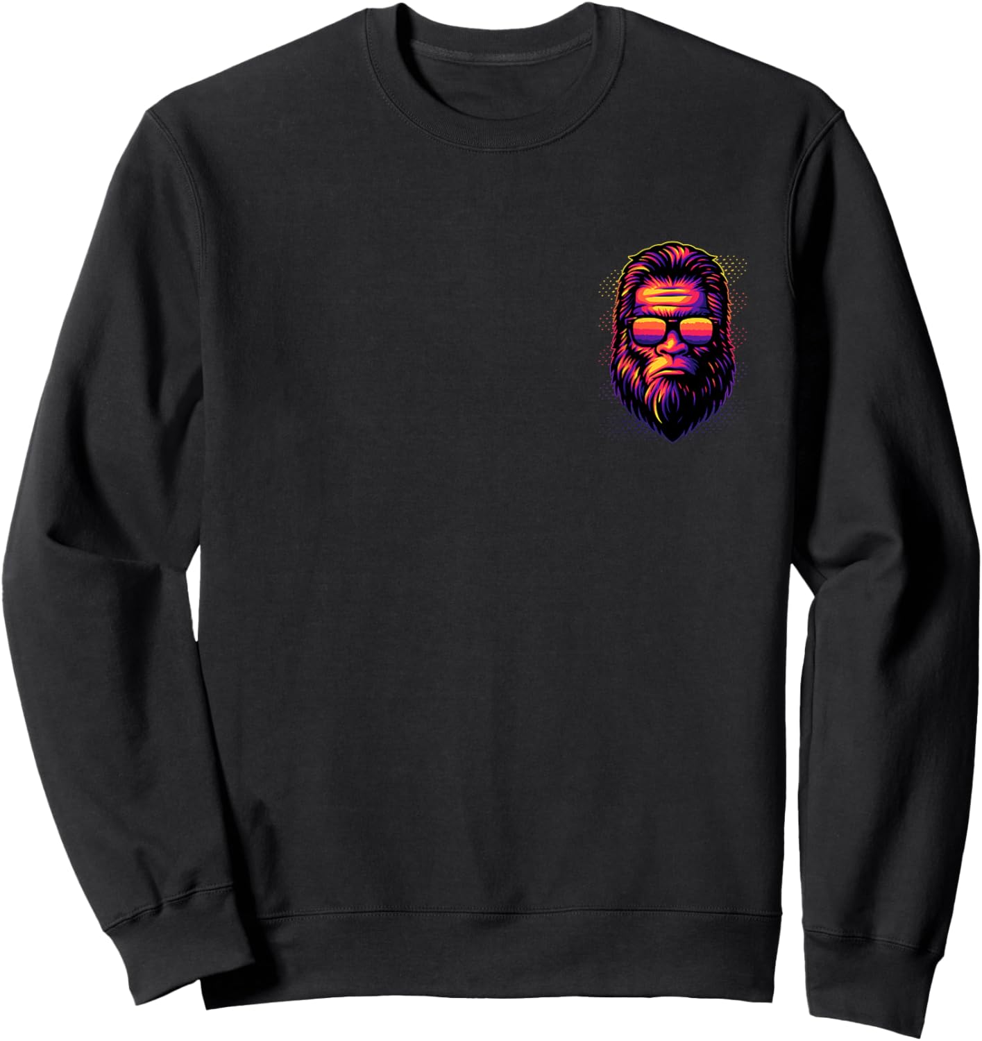 Monkeysober Touch My Beard and Tell Me I'm Pretty Polyalien Sweatshirt - Sweatshirt | Black