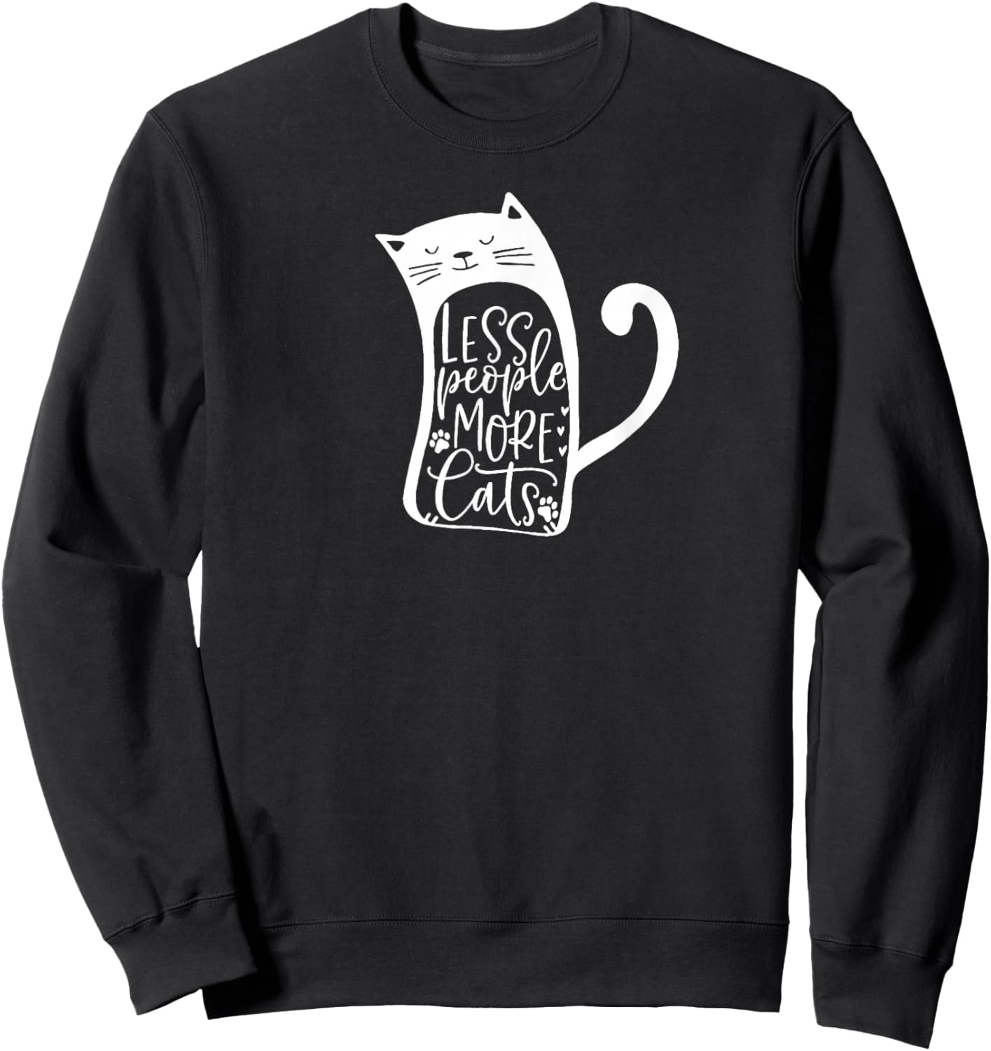 Cute Cat Lover Kitty Pet Sweatshirt - Sweatshirt | Black