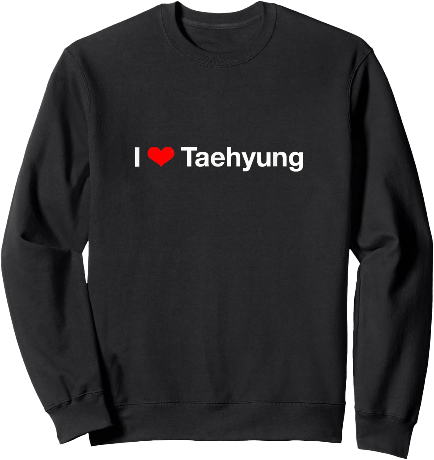 I Heart Taehyung Sweatshirt - Sweatshirt | Black