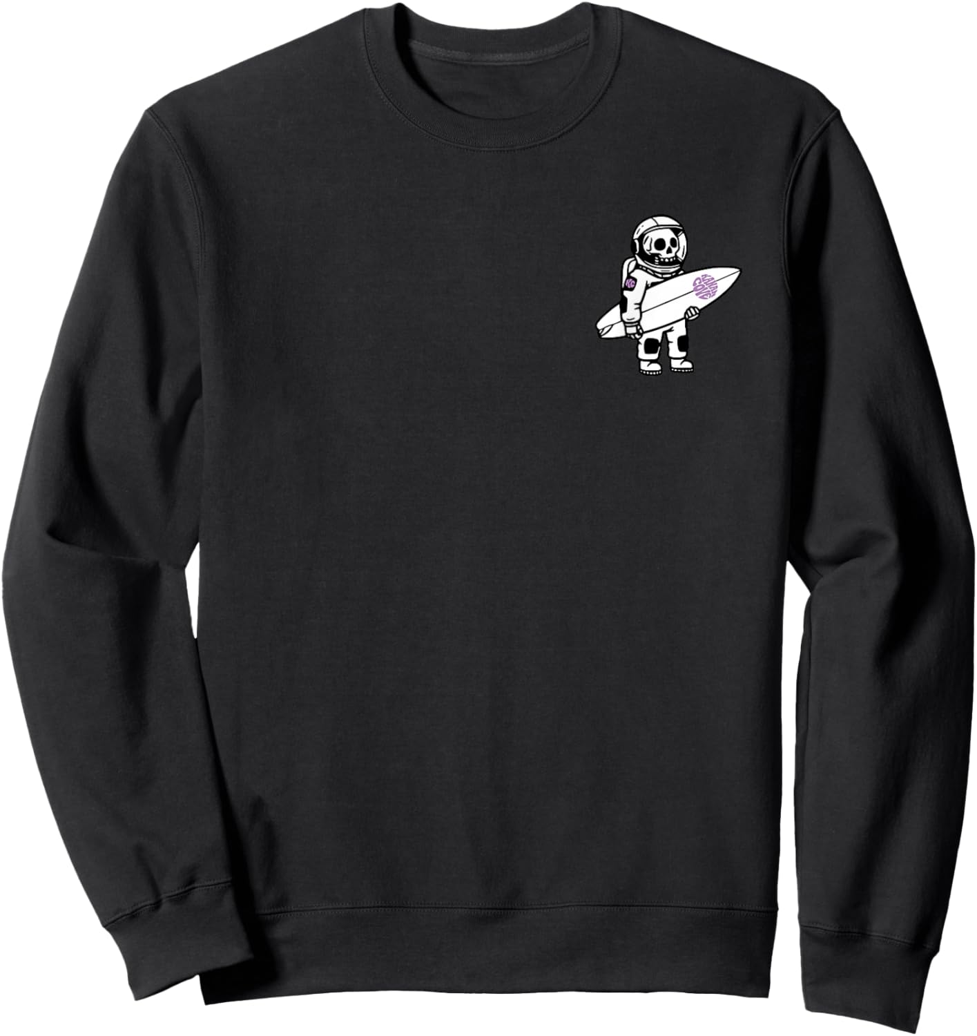 Skeleton Astronaut Women | Surf & Skate Sweatshirt - Sweatshirt | Black