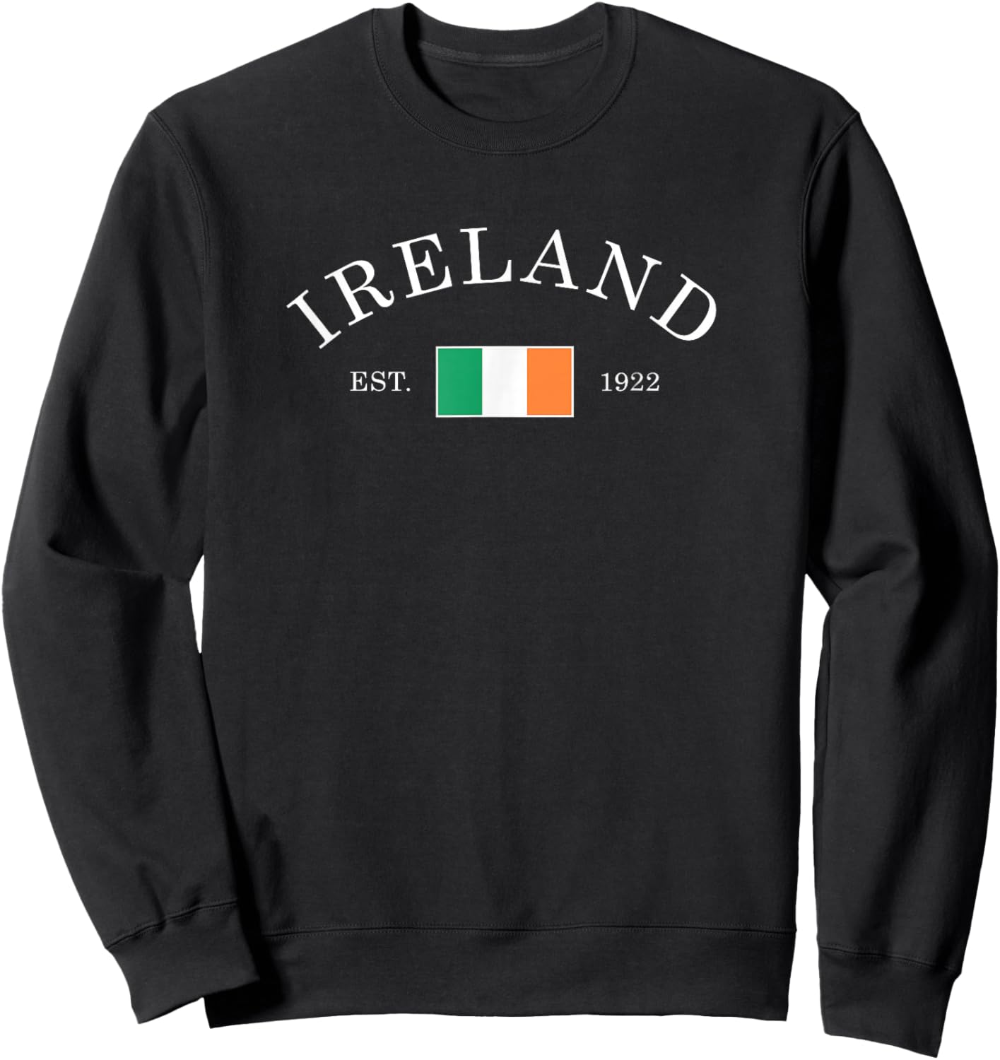 Vintage Ireland Flag Irish Retro Throwback Kids Sweatshirt - Sweatshirt | Black