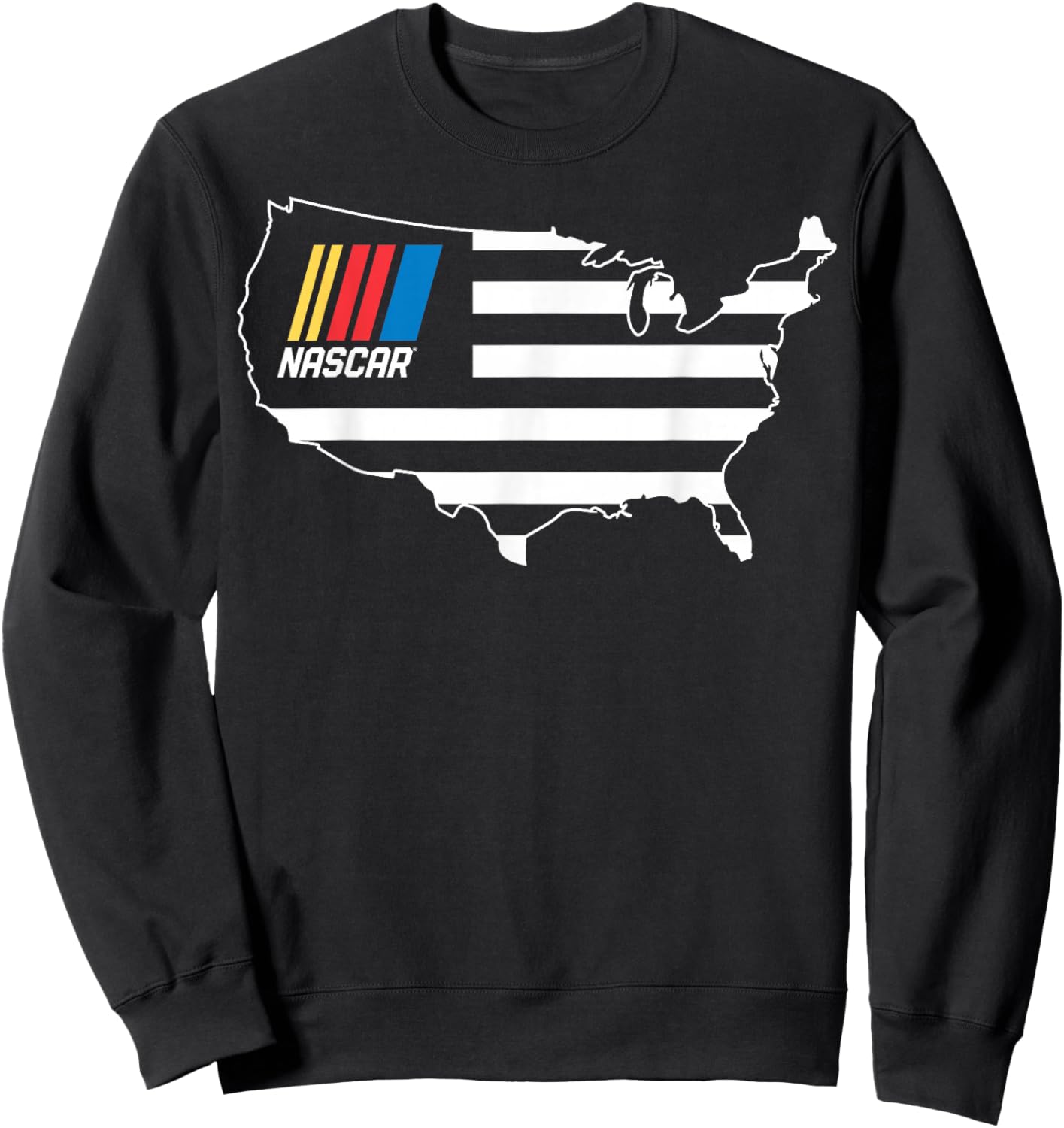 NASCAR - USA Map Sweatshirt - Sweatshirt | Black