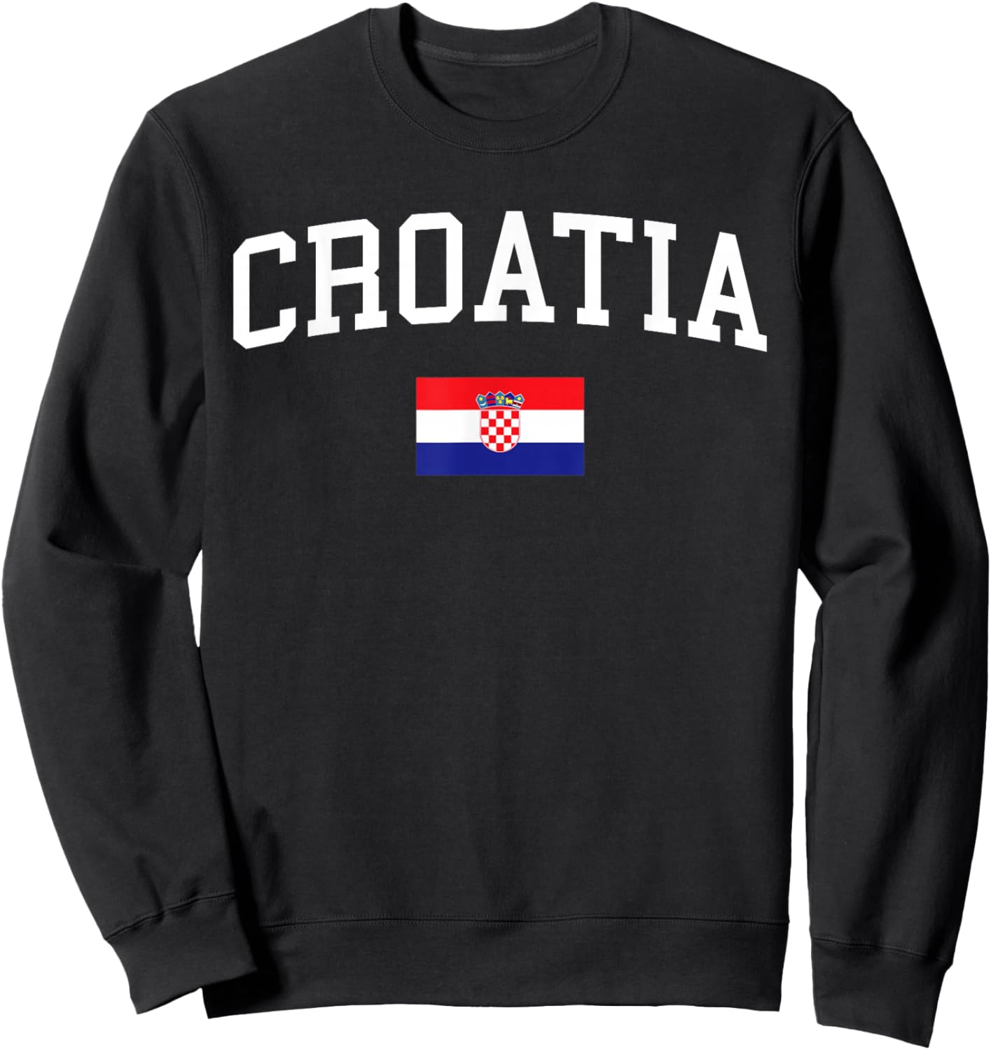 Croatian Flag Men Women Kids Croatia Sweatshirt - Sweatshirt | Black