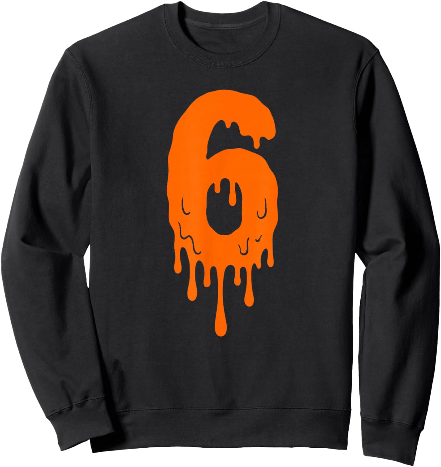 Number 6 Funny Meme Saying 6 7 Six Seven Couples Halloween Sweatshirt - Sweatshirt | Black