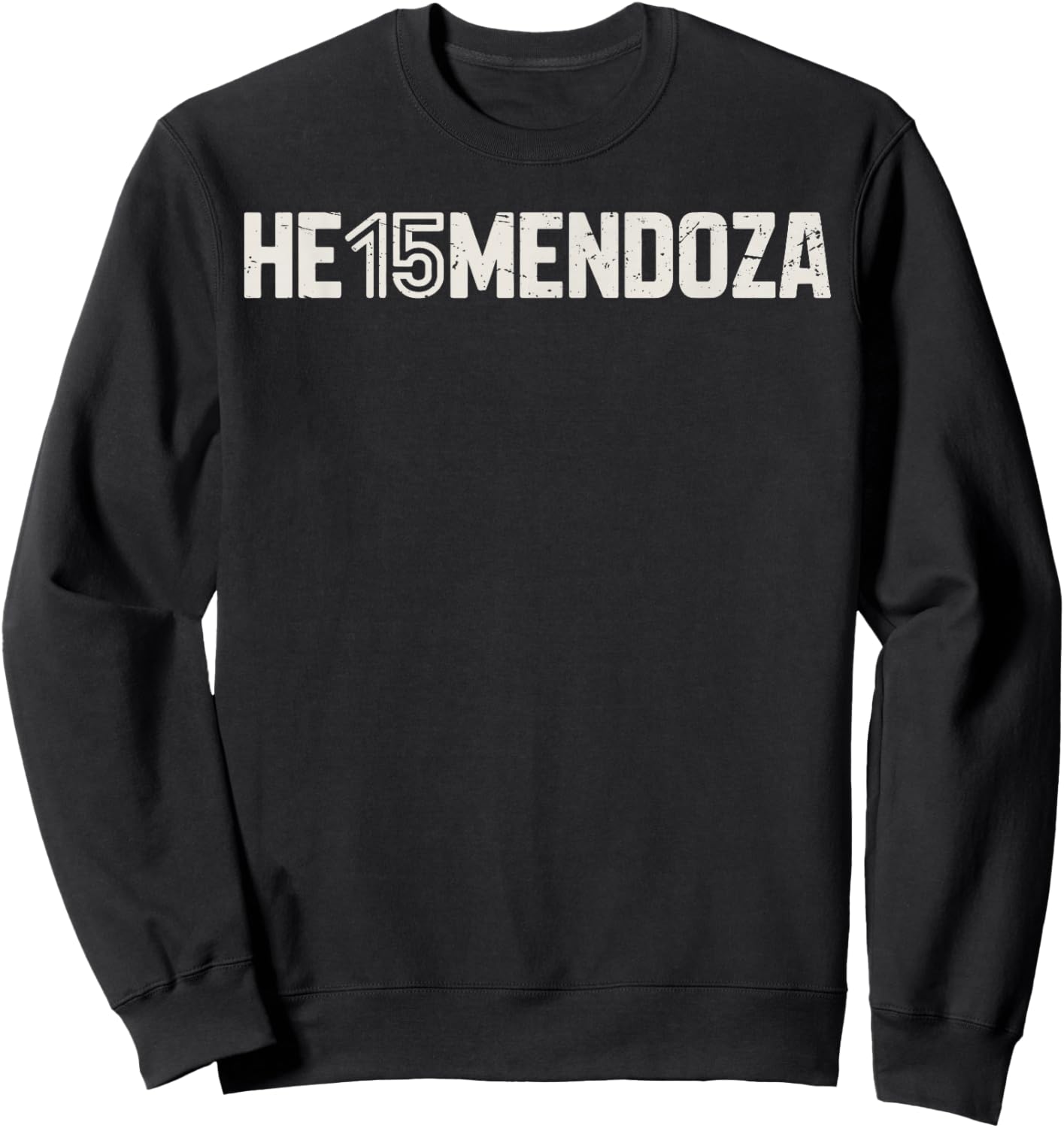 Mendoza Daddy Heismandoza Sweatshirt - Sweatshirt | Black