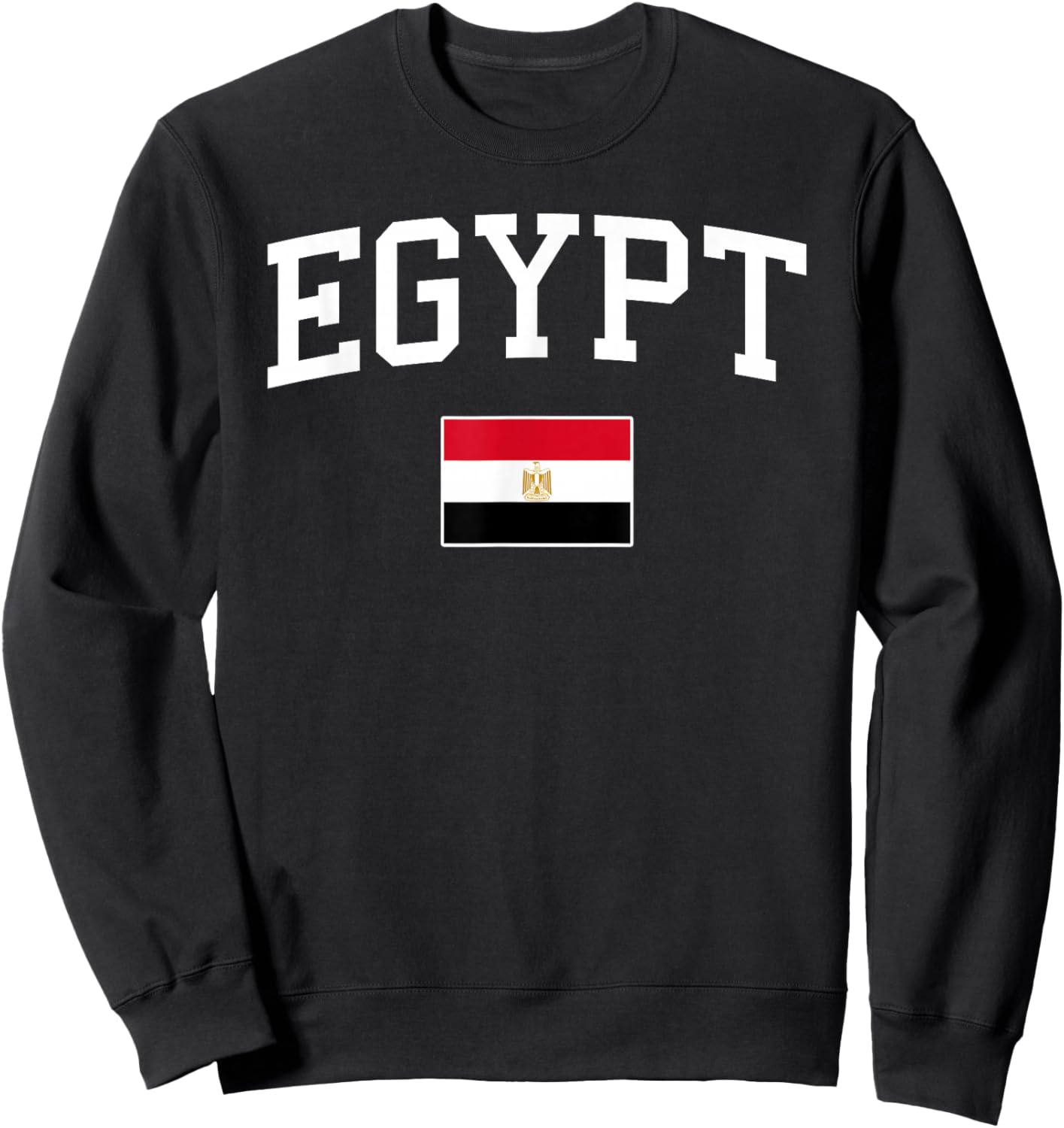 Egyptian Flag Men Women Kids Egypt Sweatshirt - Sweatshirt | Black