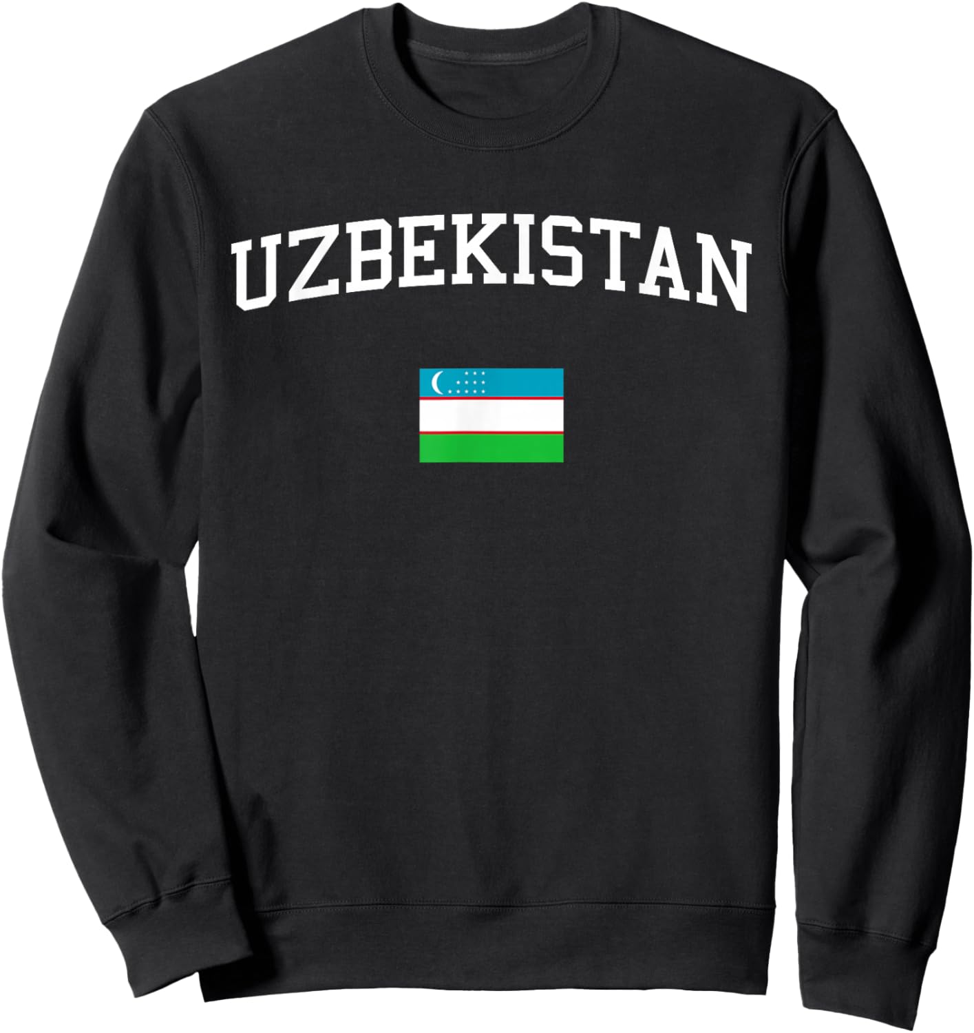 Uzbekistani Flag Men Women Kids Uzbekistan Sweatshirt - Sweatshirt | Black