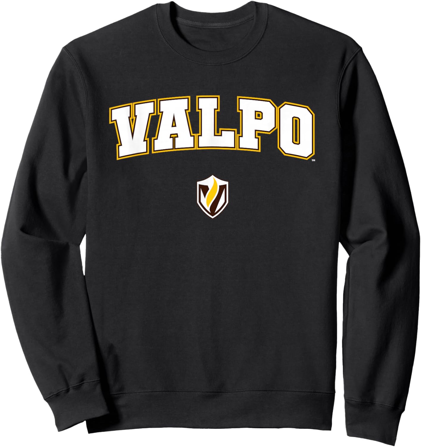 Valparaiso University Valpo Crusaders Arch Logo Sweatshirt - Sweatshirt | Black