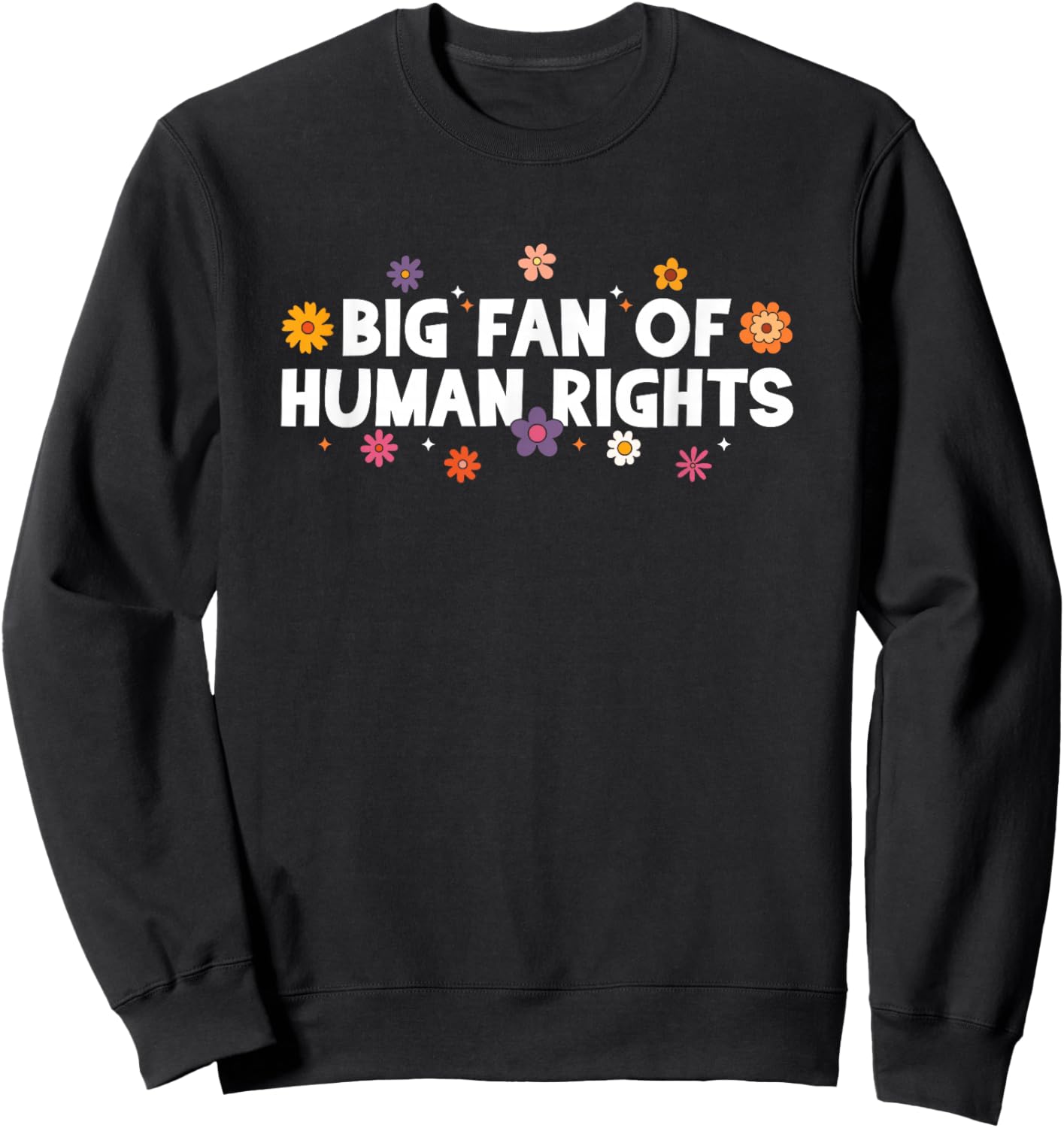 Big Fan of Human Rights, Equality, Inclusion, Protest Sweatshirt - Sweatshirt | Black