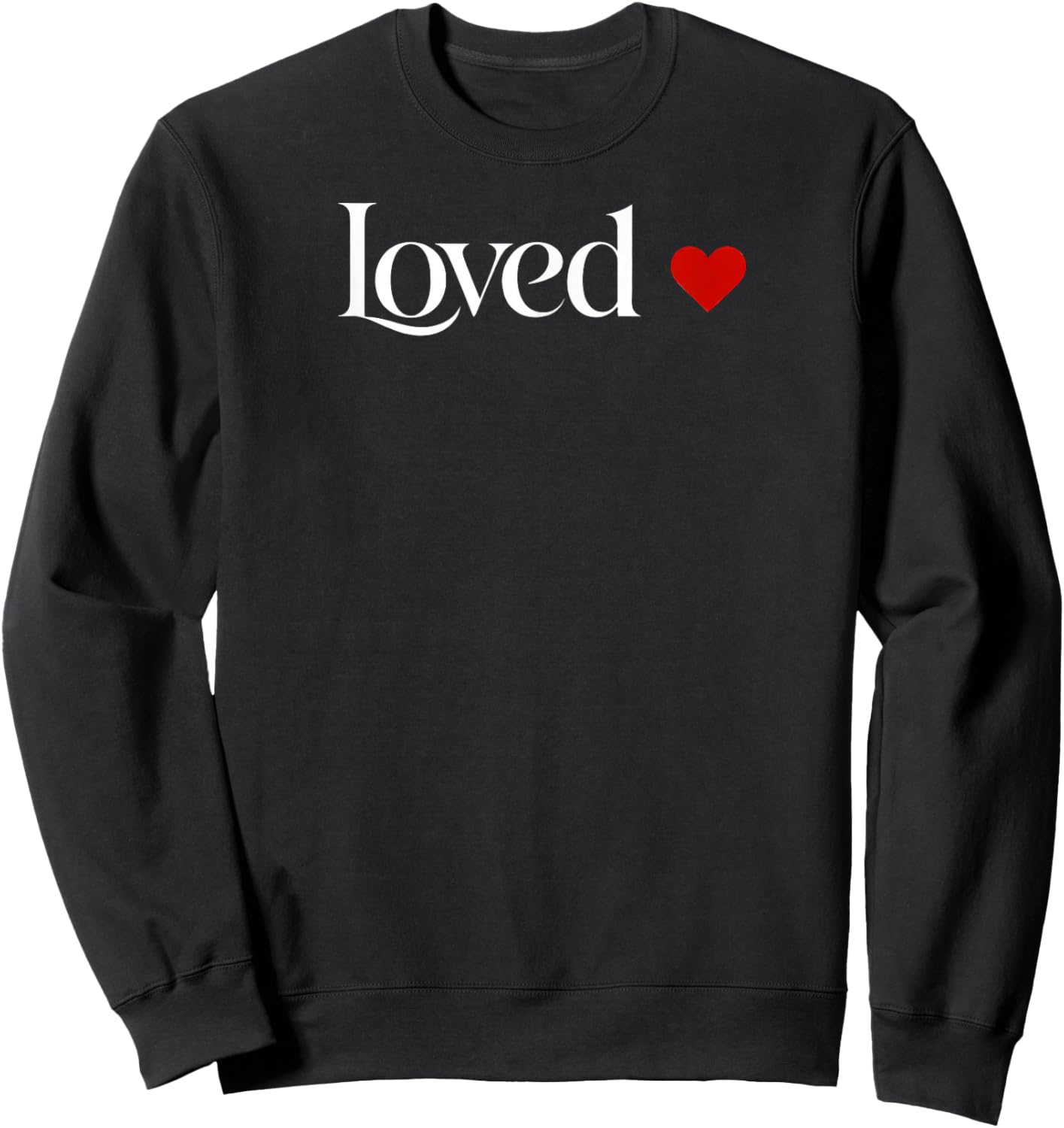 Simply Loved Valentine Sweatshirt - Sweatshirt | Black