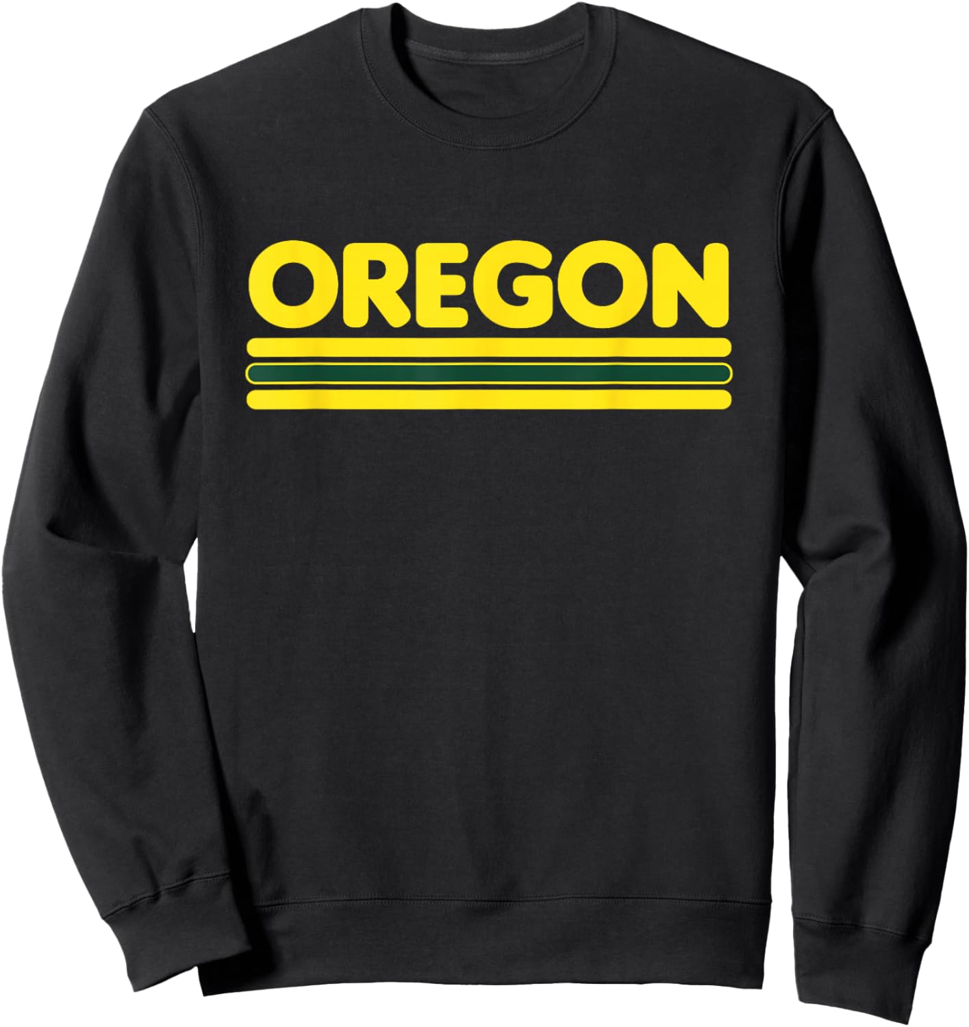 Oregon - Throwback Design - Classic Sweatshirt - Sweatshirt | Black