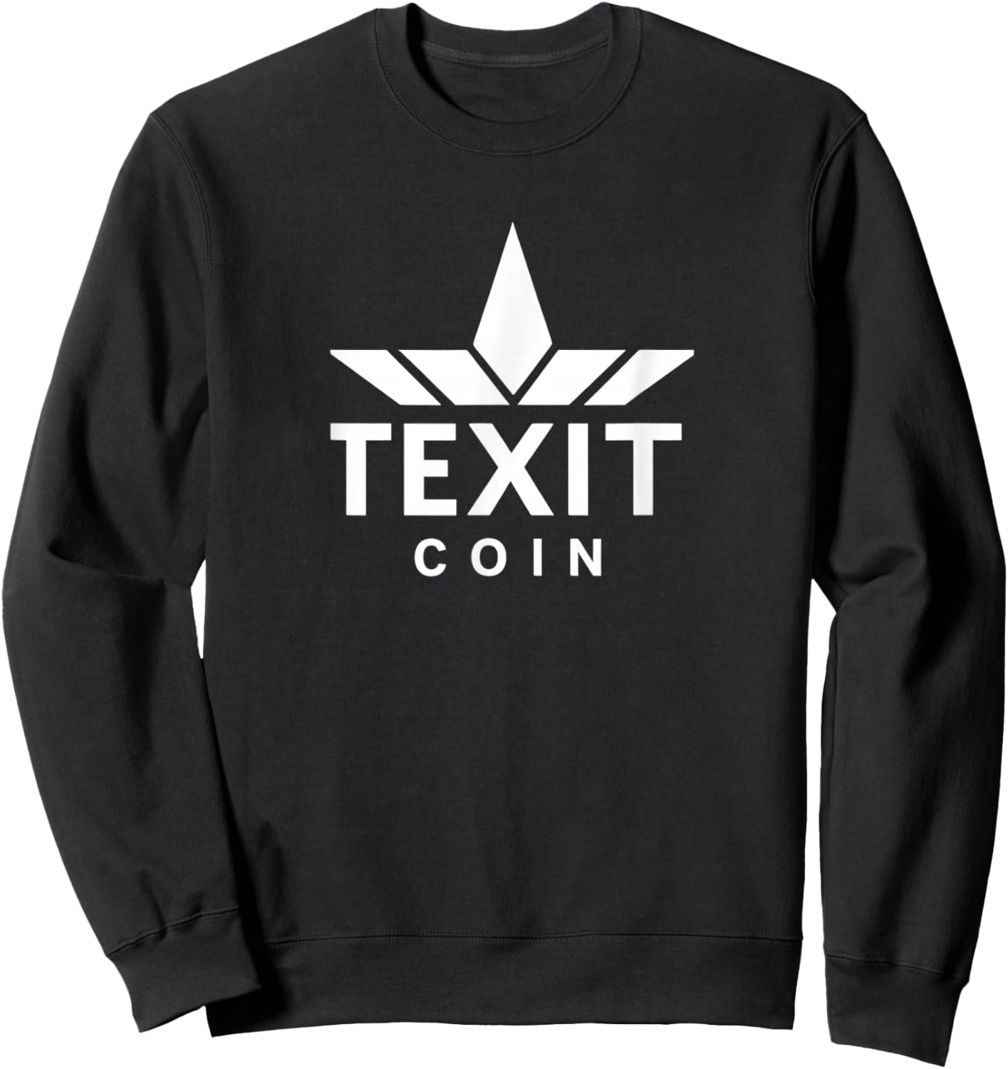 Texit Logo American Made Crypto Project Patriotic Sweatshirt - Sweatshirt | Black