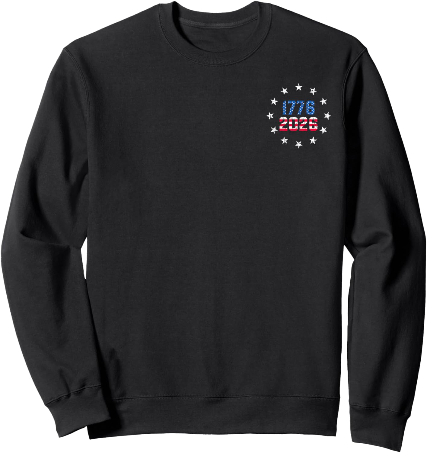 250 Anniversary Pocket USA 250th American Flag 250 Years Sweatshirt - Sweatshirt | Black