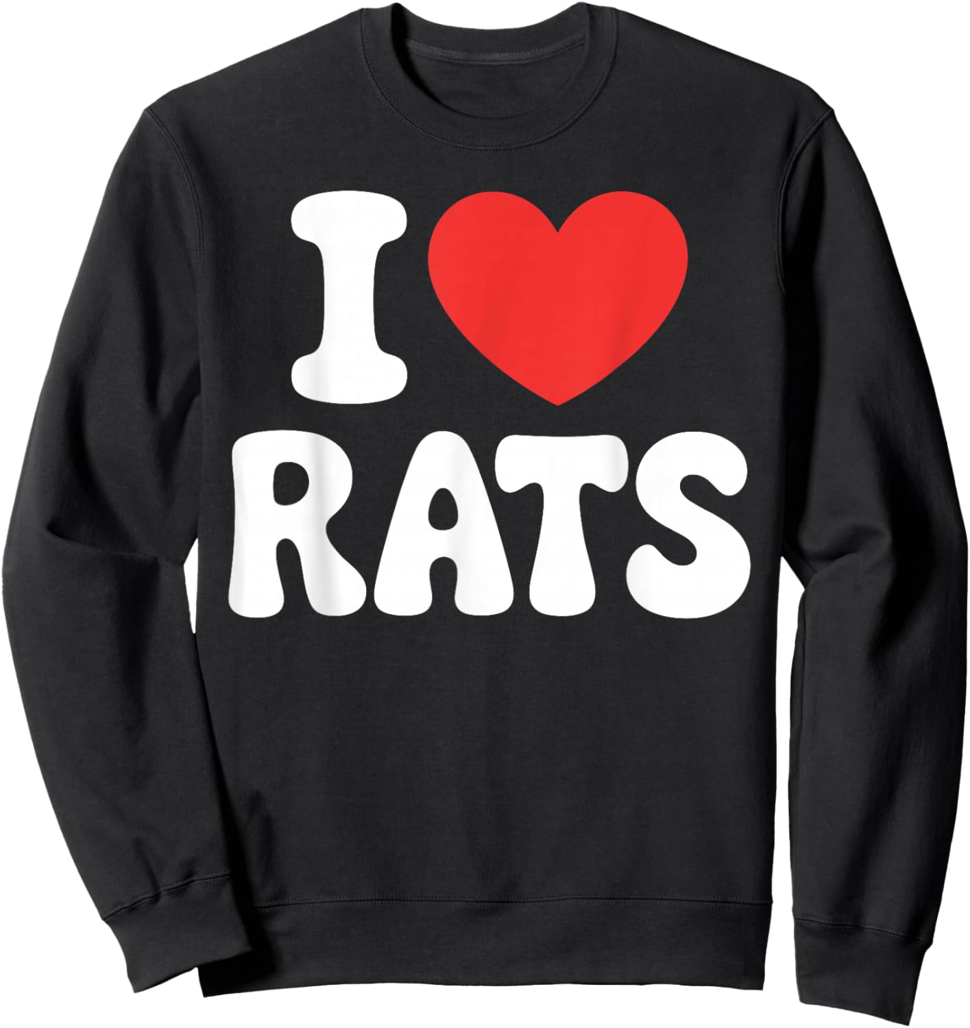 Funny Rat Design Women Kids Rat Owner Rat Lover Sweatshirt - Sweatshirt | Black