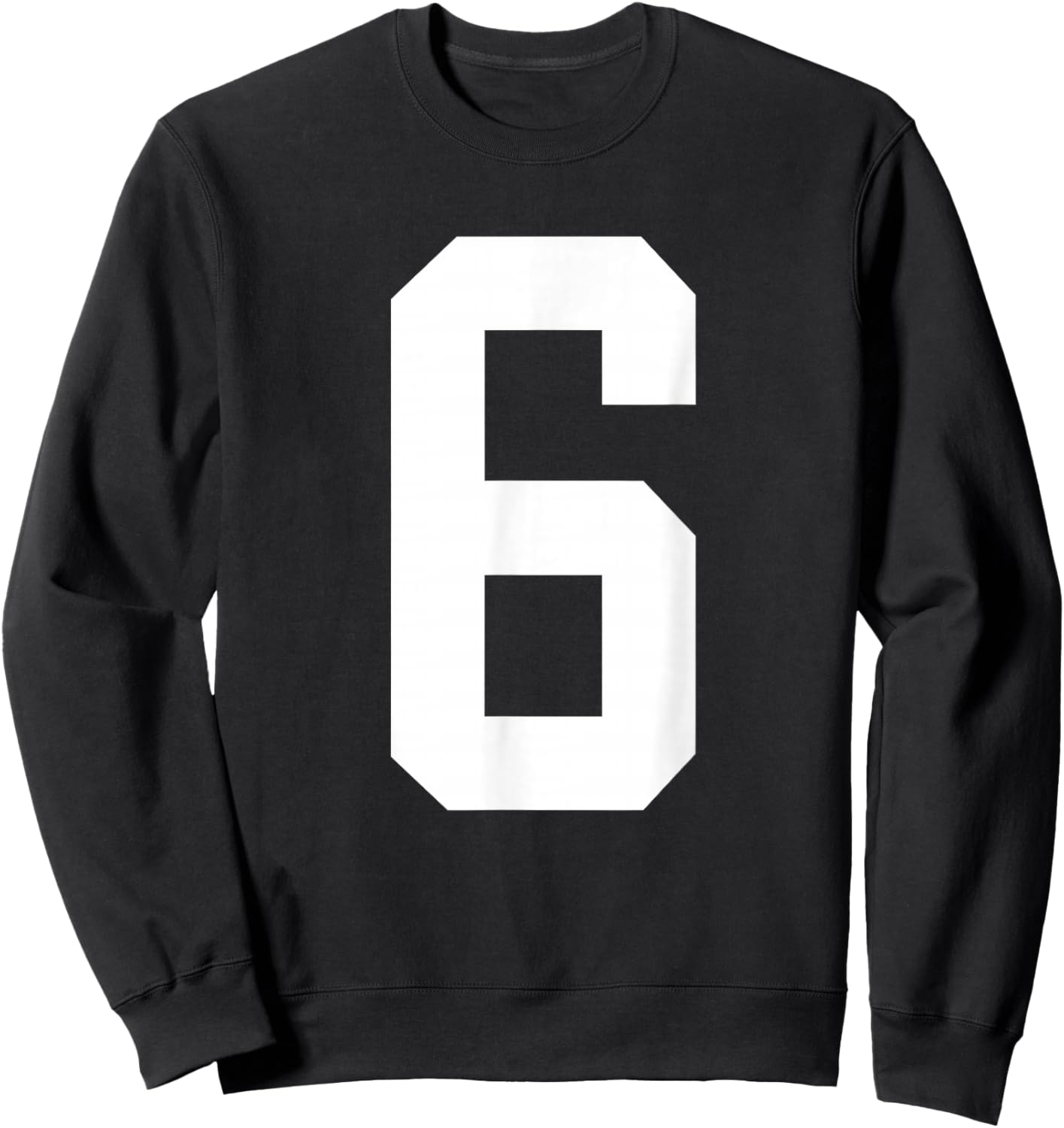 six Seven 67 Meme 6 in Front and 7 on Back (2 Sides) Sweatshirt - Sweatshirt | Black