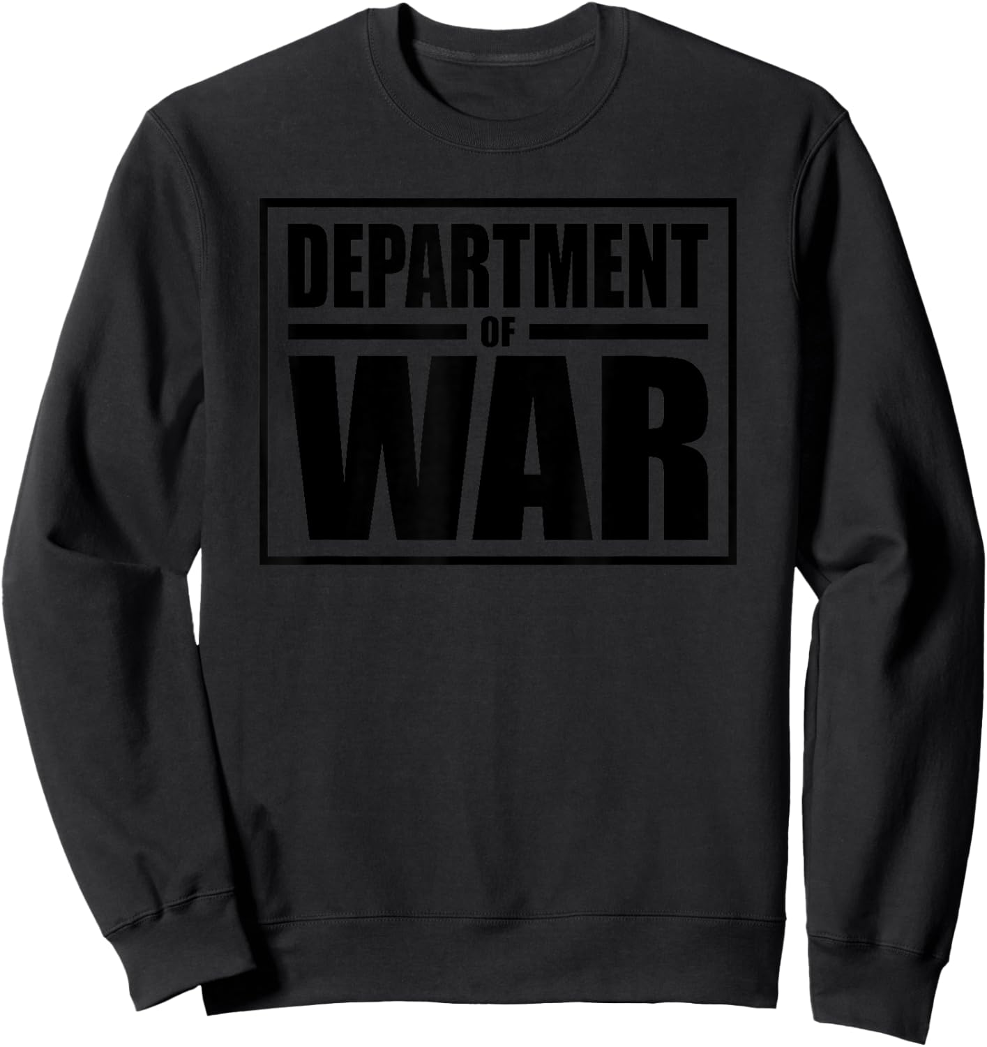 Department of WAR Defense Sweatshirt - Sweatshirt | Black