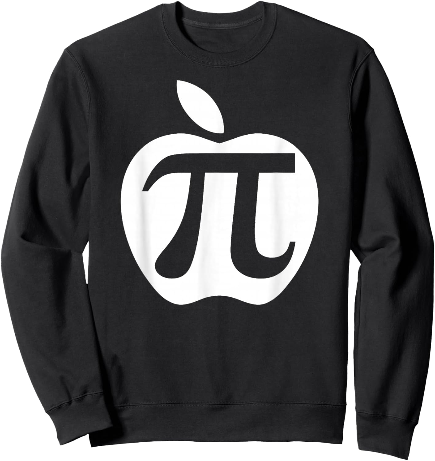 Apple Pi Funny Pi Day Apple Pi Sweatshirt - Sweatshirt | Black