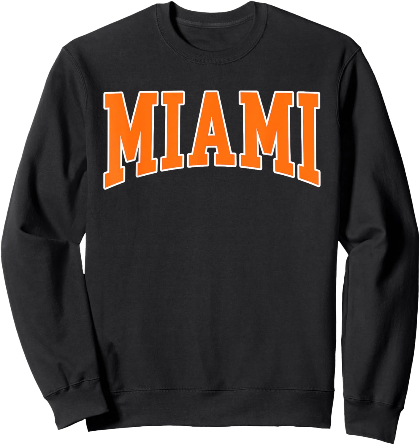 Miami - Throwback Design Print - Classic Sweatshirt - Sweatshirt | Black