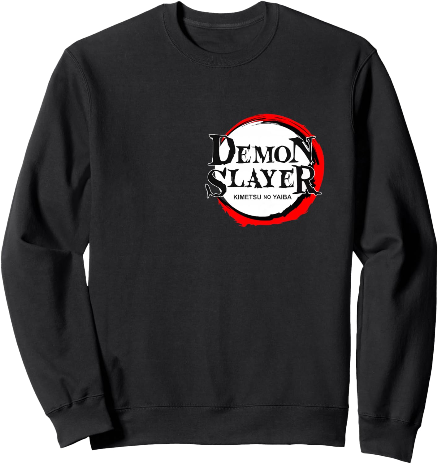 Kids Demon Slayer: Kimetsu no Yaiba Vintage Logo Sweatshirt - Sweatshirt | Black