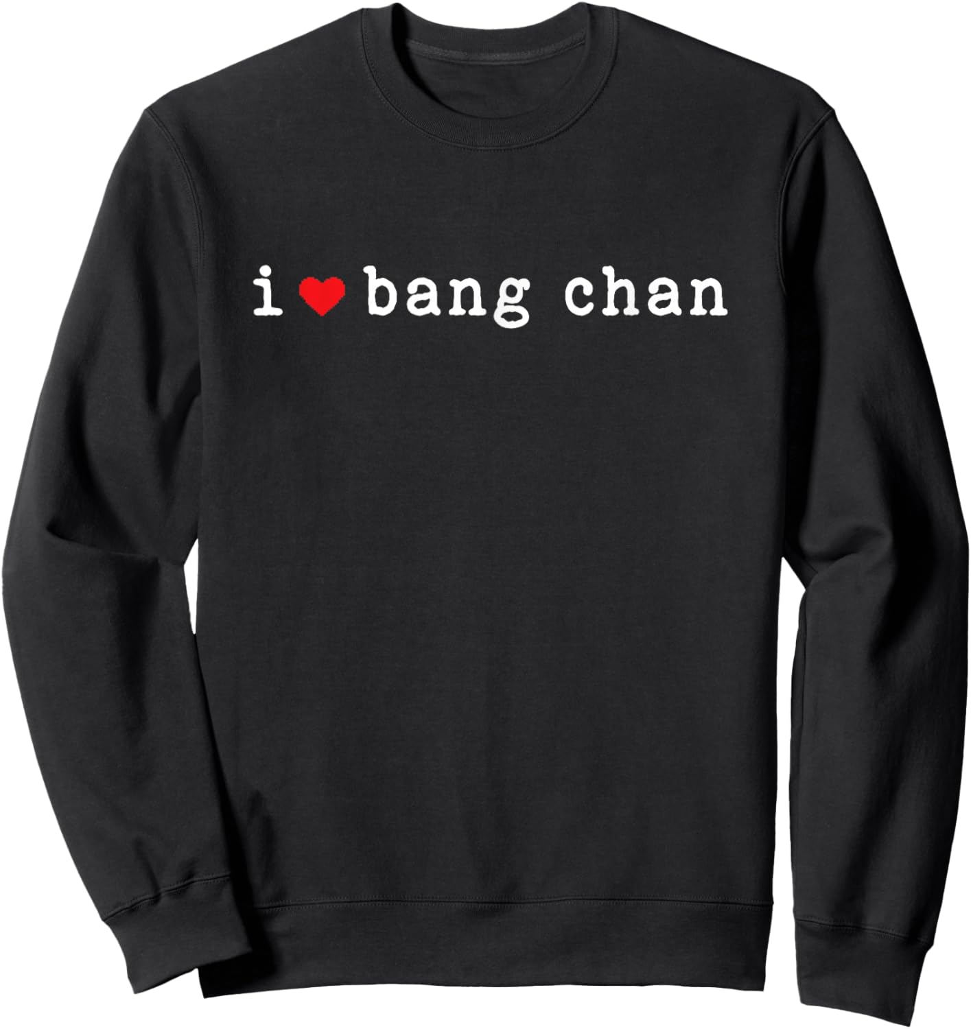 I Love Bang chan I Heart Bang chan Sweatshirt - Sweatshirt | Black