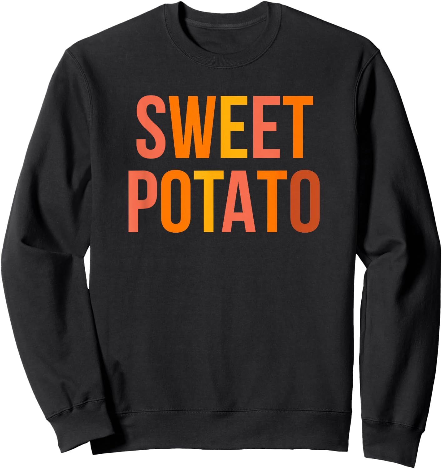Sweet Potato and Grouchy Potato Thanksgiving Couple Matching Sweatshirt - Sweatshirt | Black