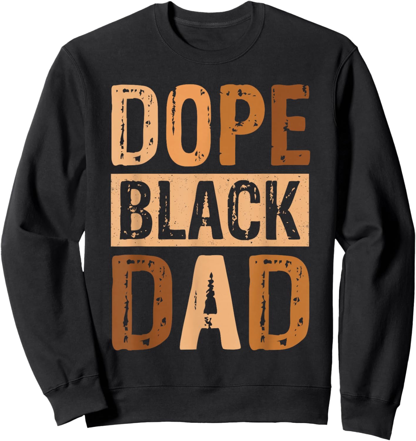 Dope Black Dad Melanin African American Family Matching Sweatshirt - Sweatshirt | Black