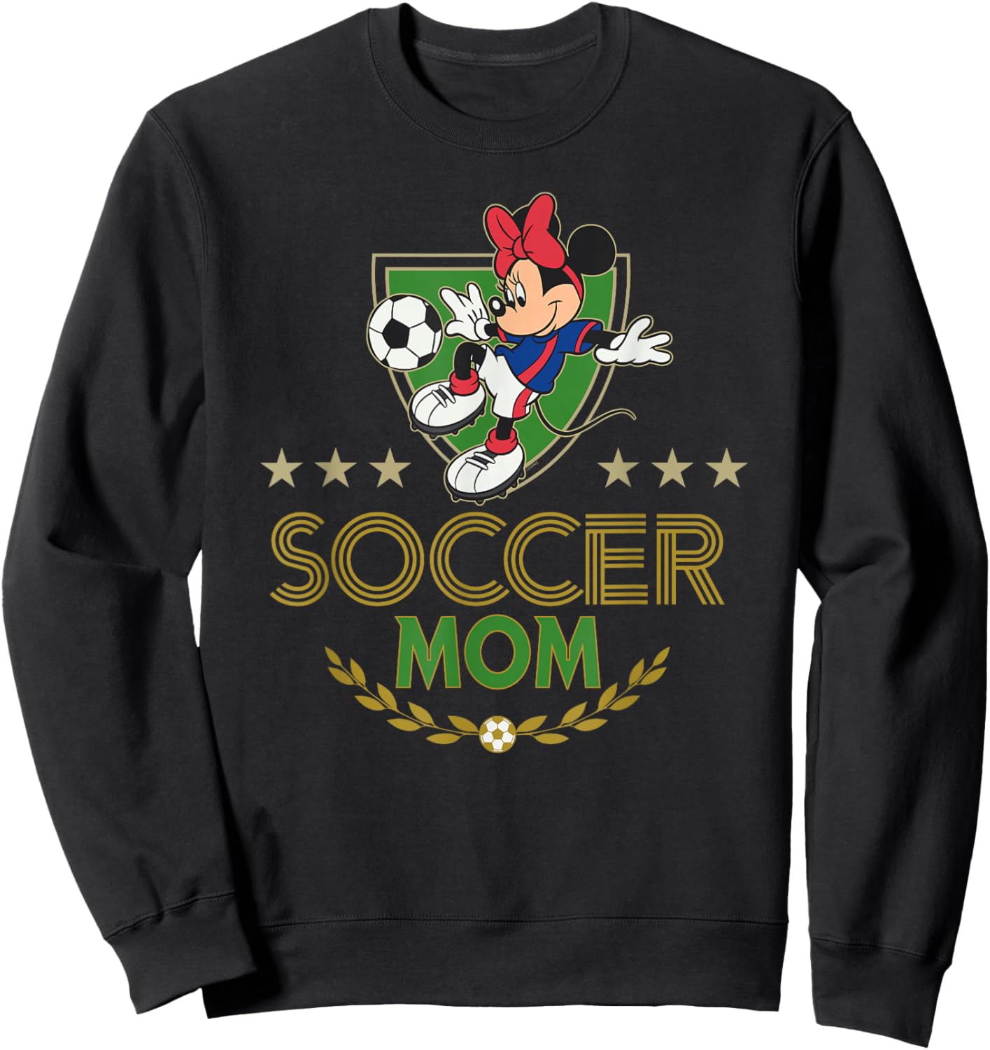 Disney Soccer Mom Sports Minnie Mouse Mother's Day Sweatshirt - Sweatshirt | Black